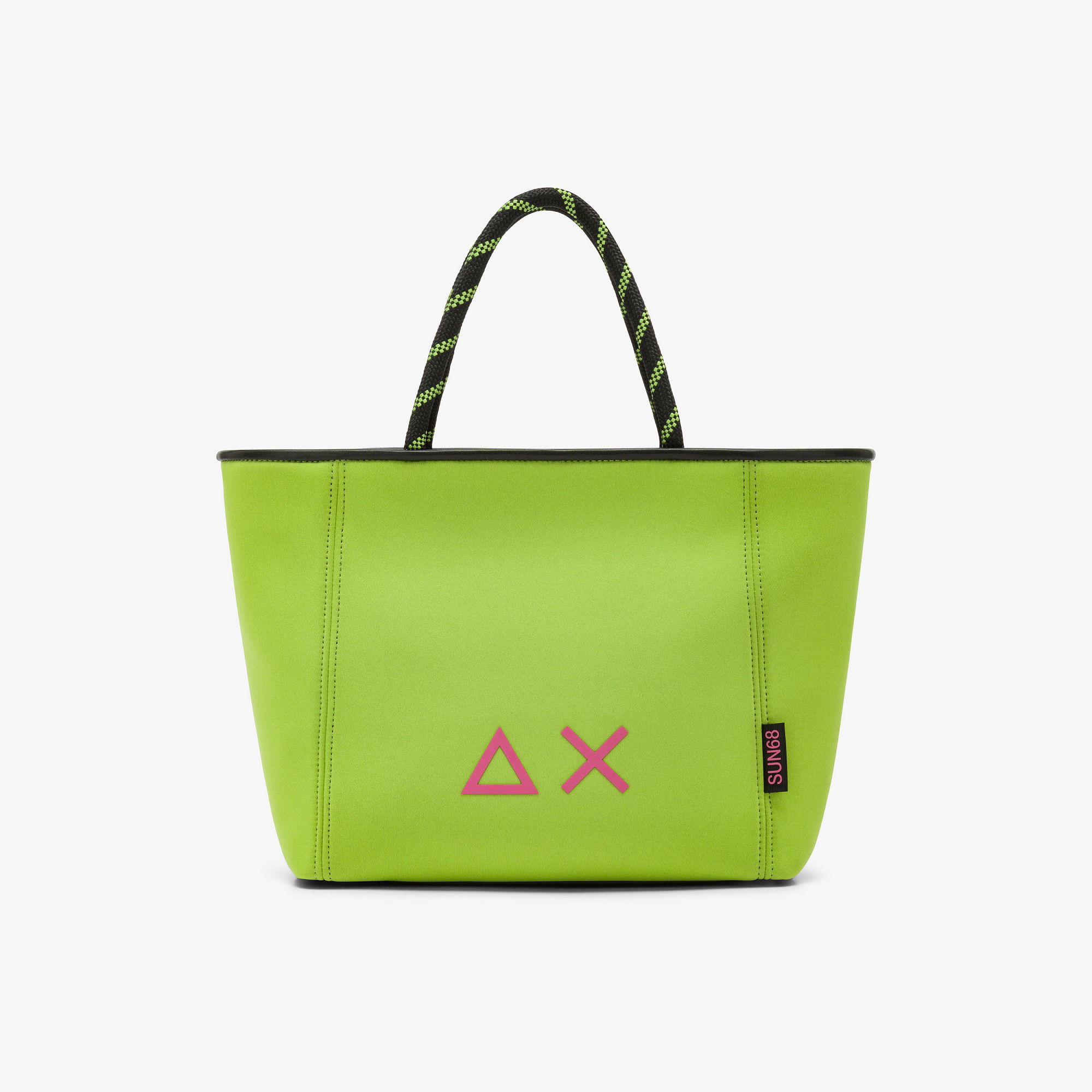 Shopping bag Jacqueline in scuba LIME