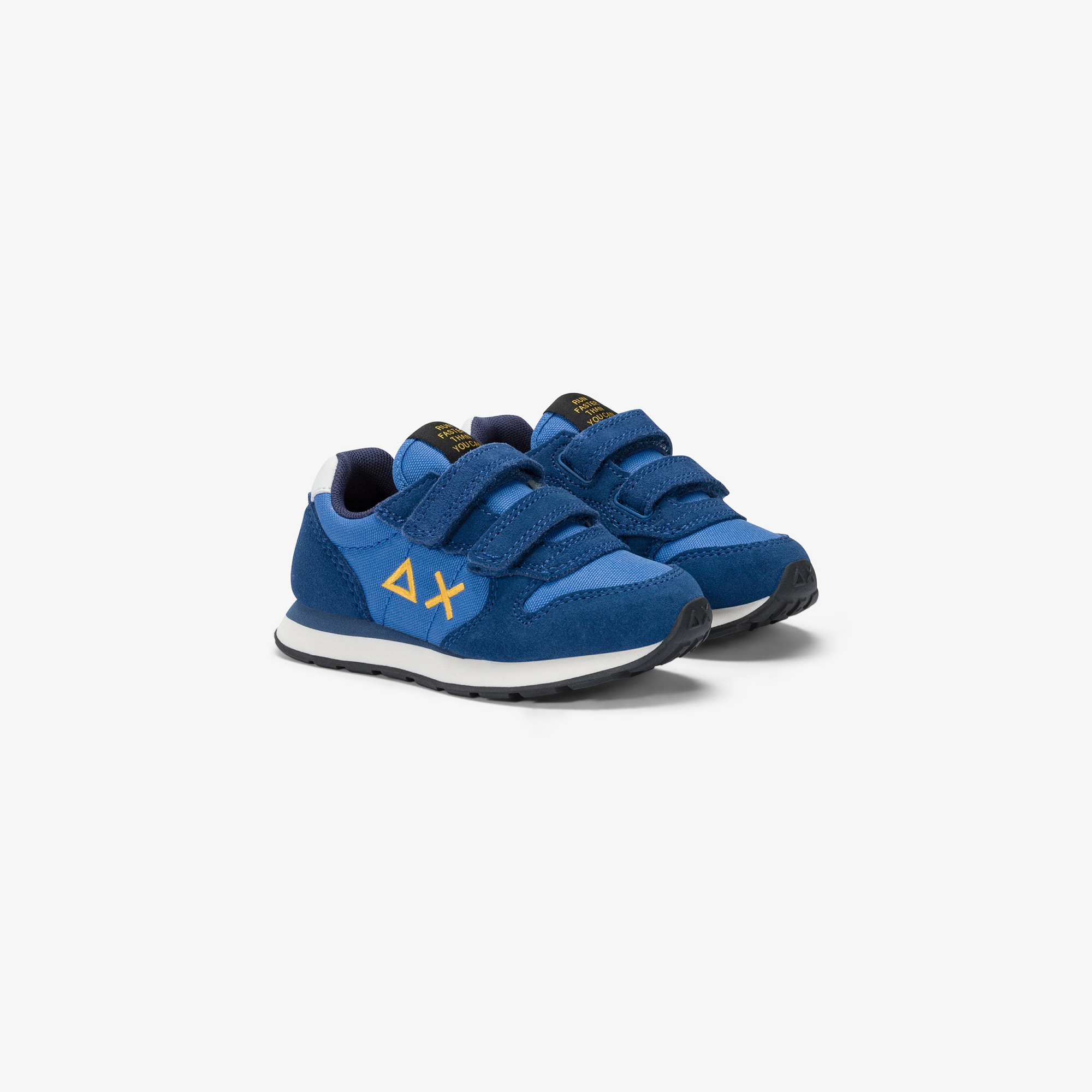 Boys’ Tom nylon and suede sneaker ROYAL