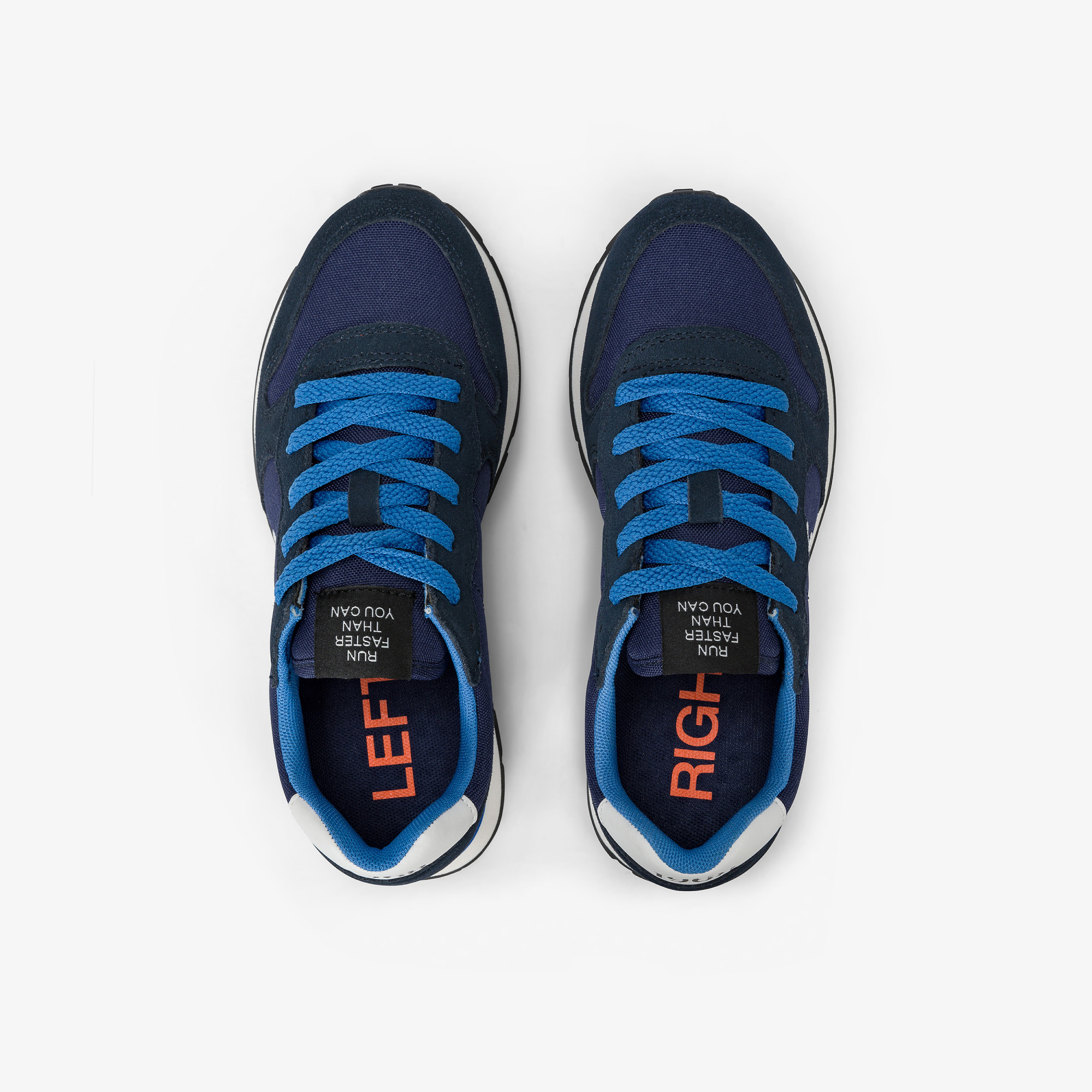 Sneaker Boy's Tom in nylon e suede NAVY BLUE