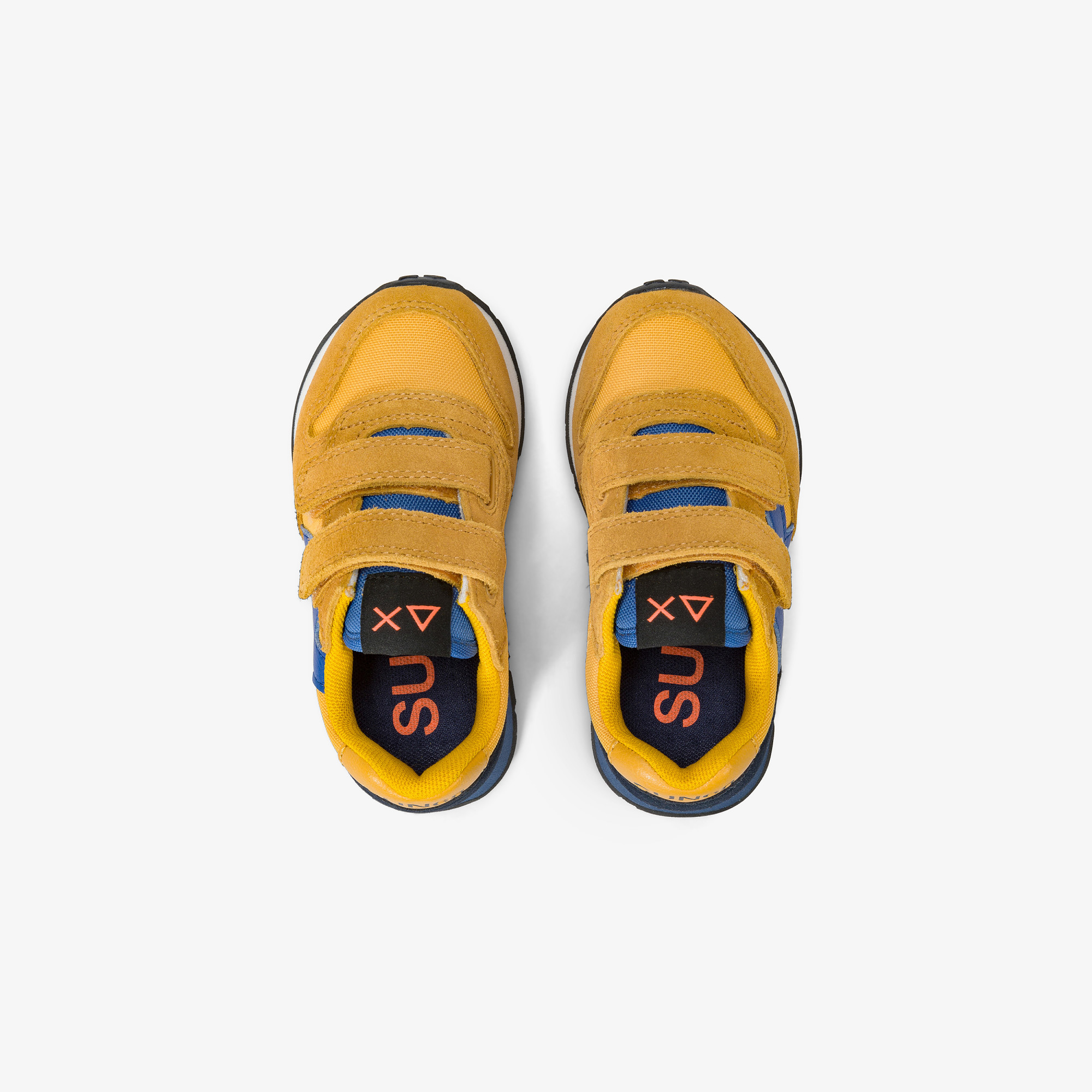 Boys’ Jaki nylon and suede sneaker YELLOW