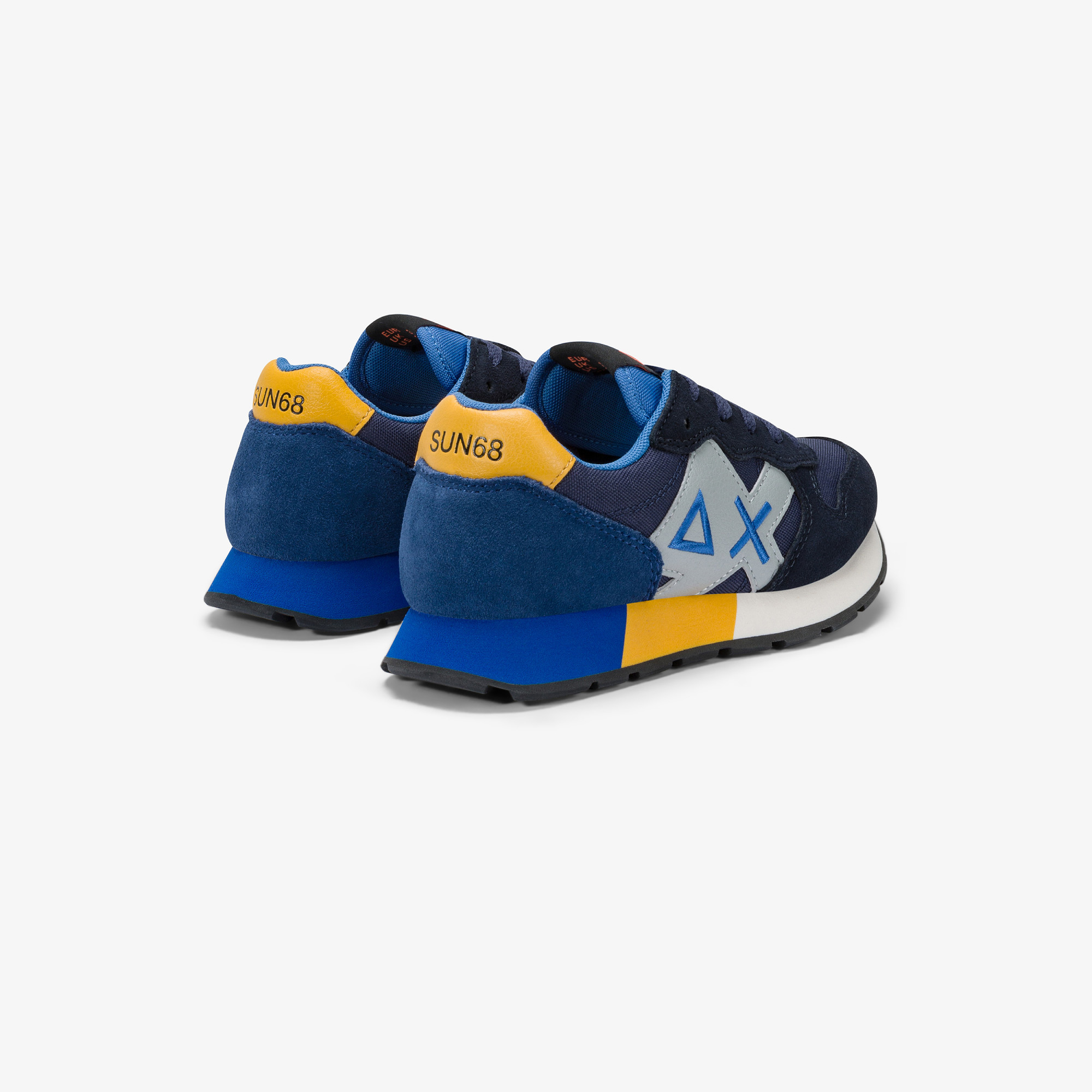 Boys’ Jaki nylon and suede sneaker NAVY BLUE