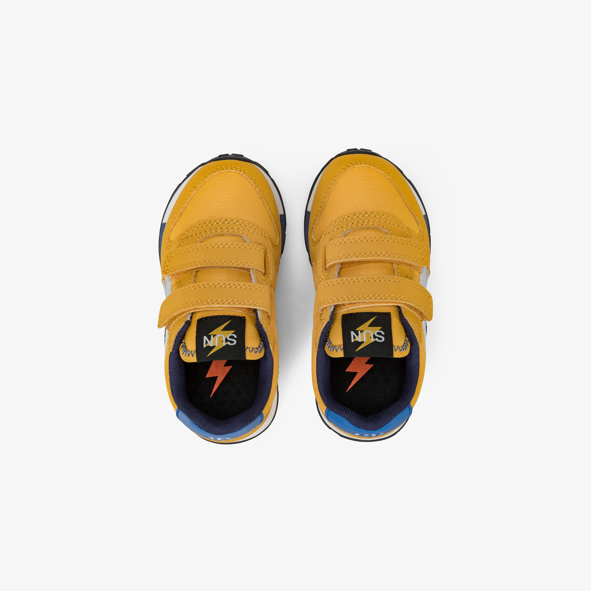 Boys’ Niki nylon and microfibre sneaker YELLOW