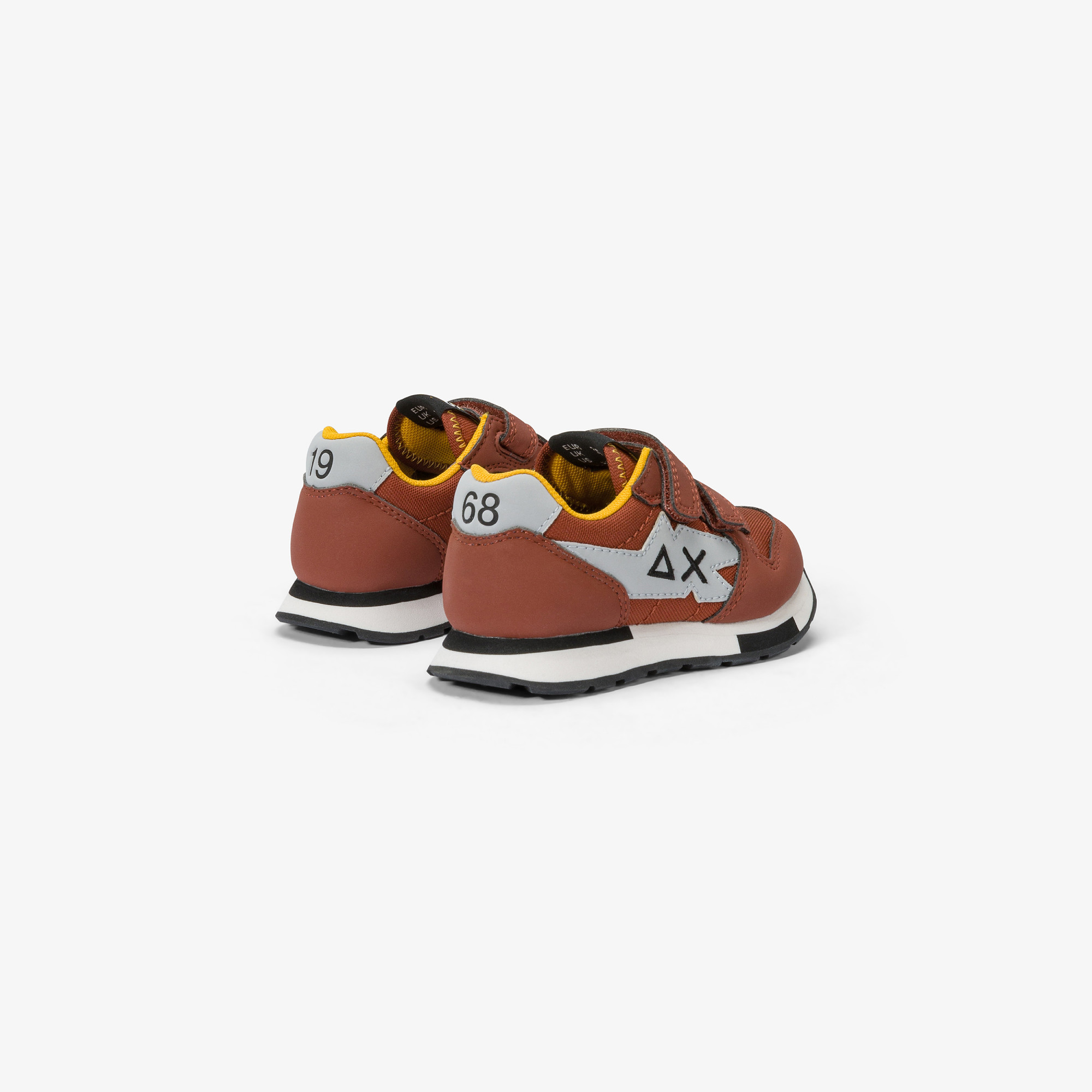 Boys’ Niki nylon and microfibre sneaker RUST