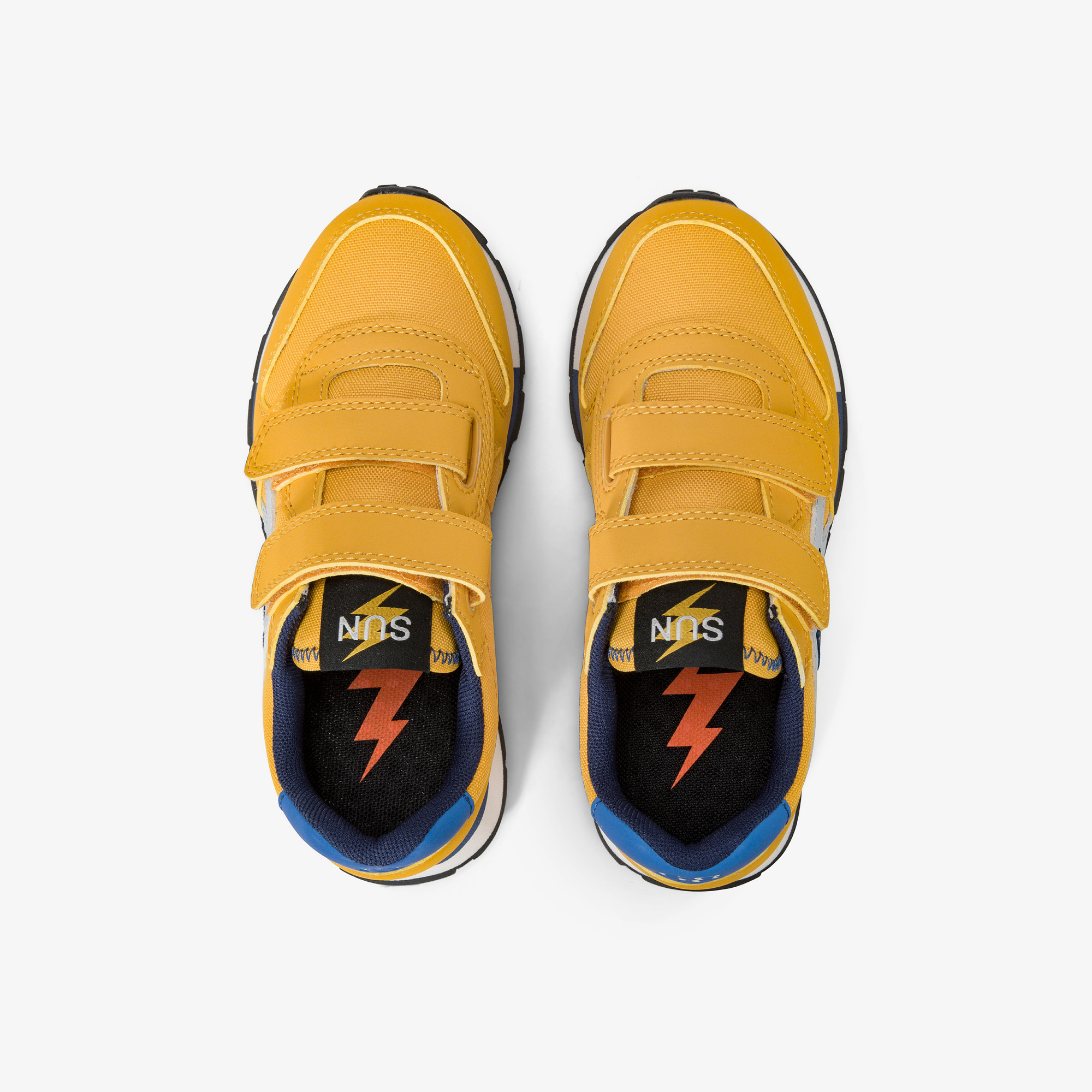 Boys’ Niki nylon and microfibre sneaker YELLOW