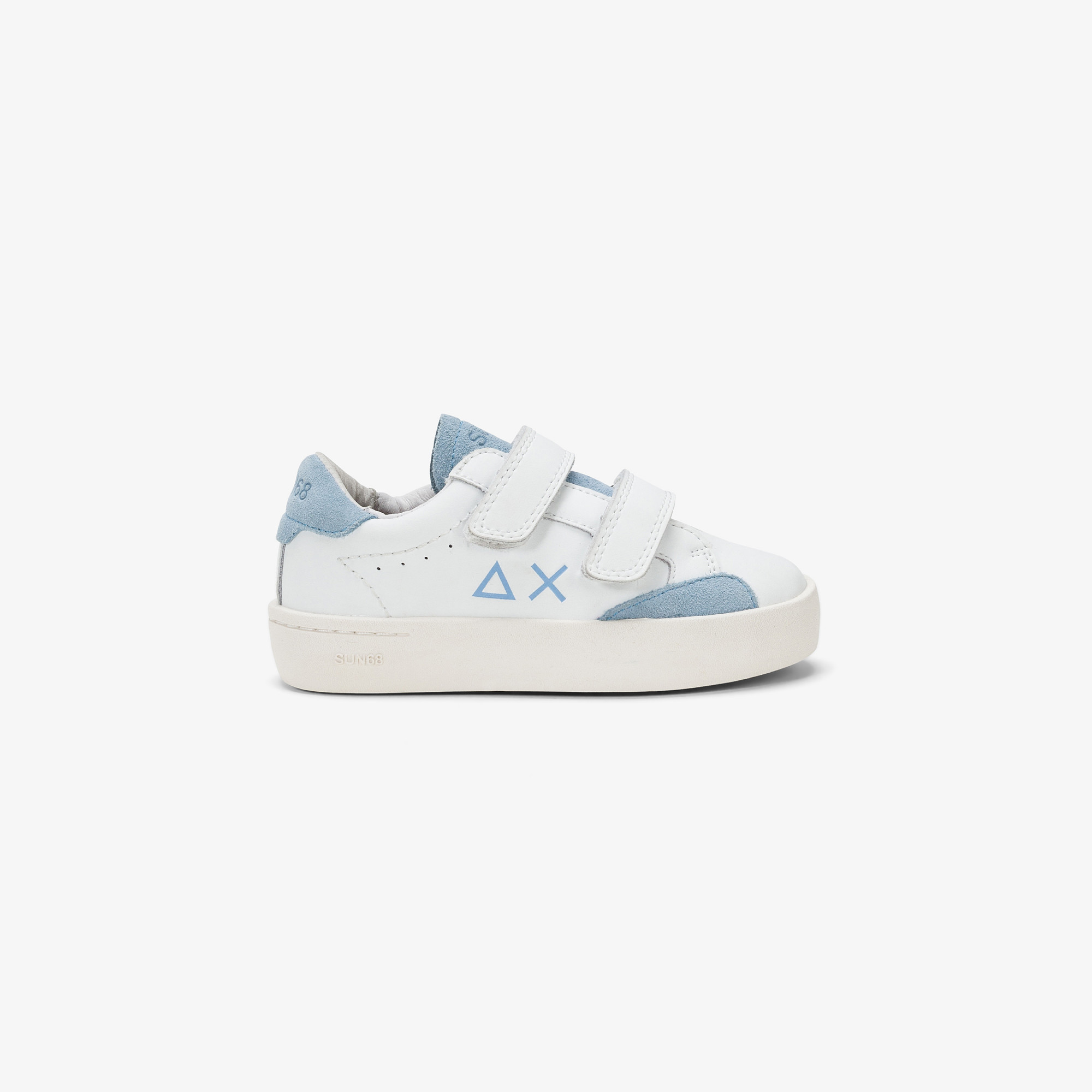 Boys’ Street leather sneaker SKY BLUE