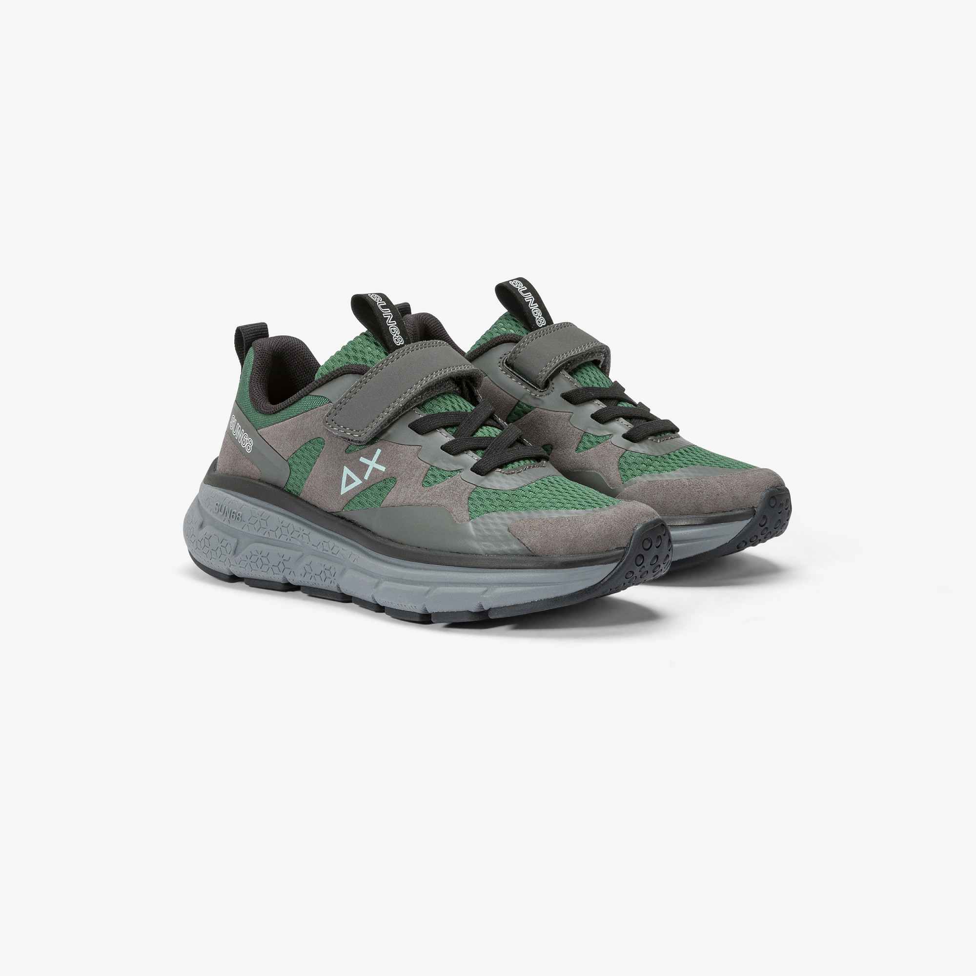 Boys’ Jupiter Sporty mesh sneaker DARK GREEN