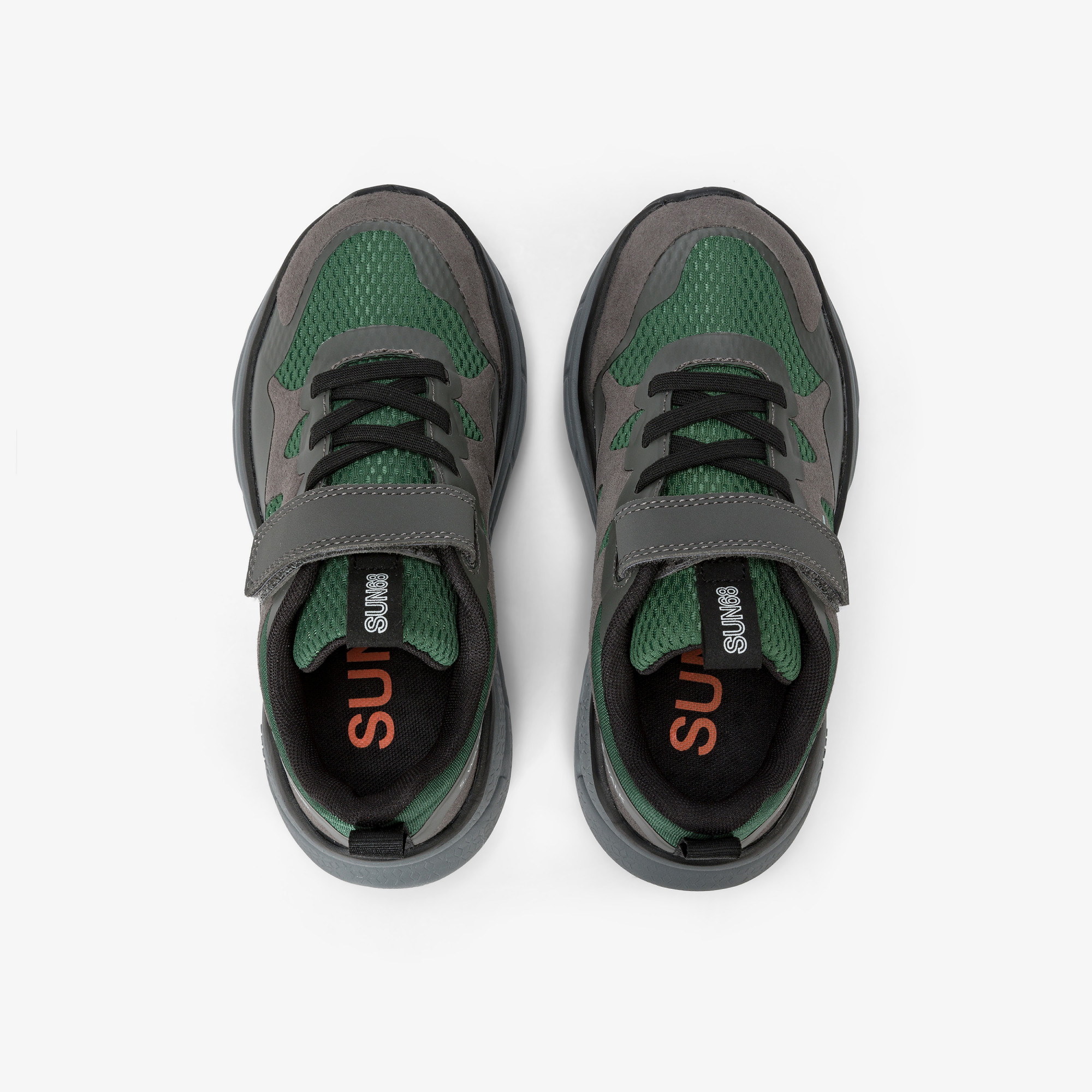 Boys’ Jupiter Sporty mesh sneaker DARK GREEN