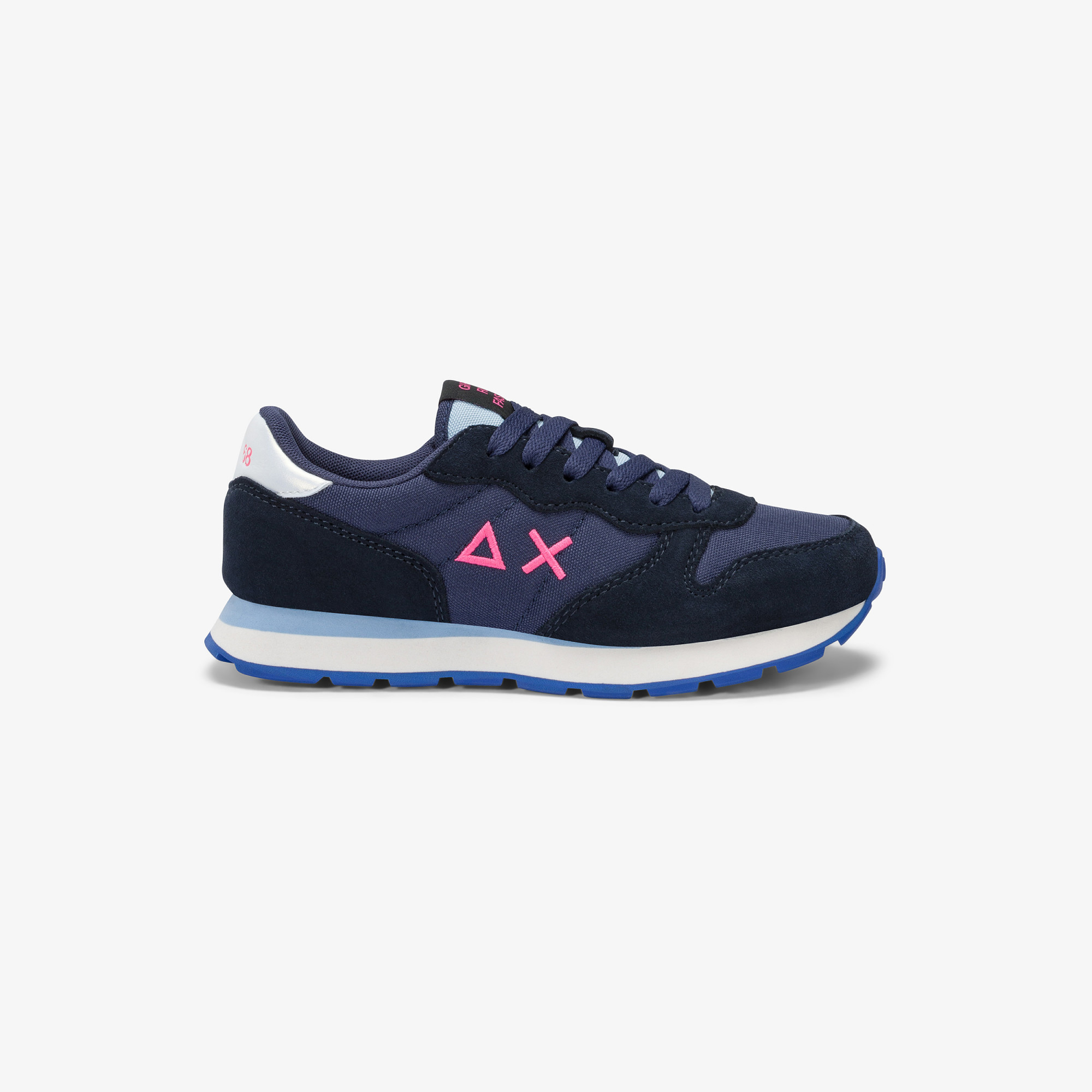 Girls’ Ally nylon and suede sneaker NAVY BLUE