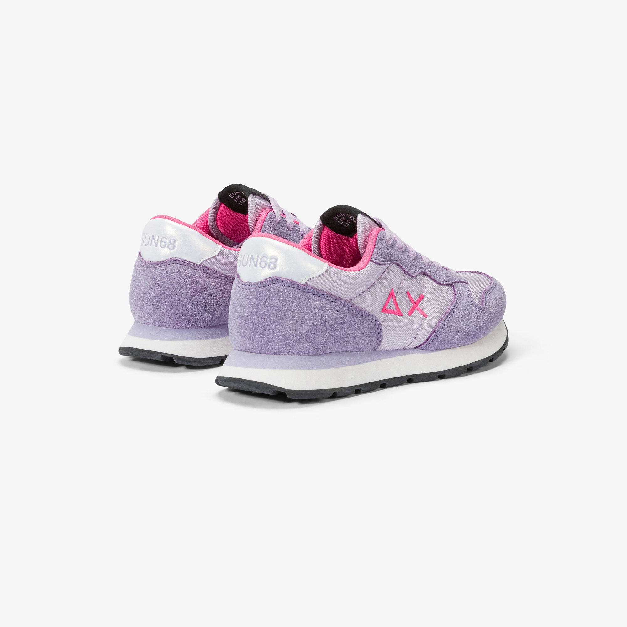 Girls’ Ally nylon and suede sneaker LILLA