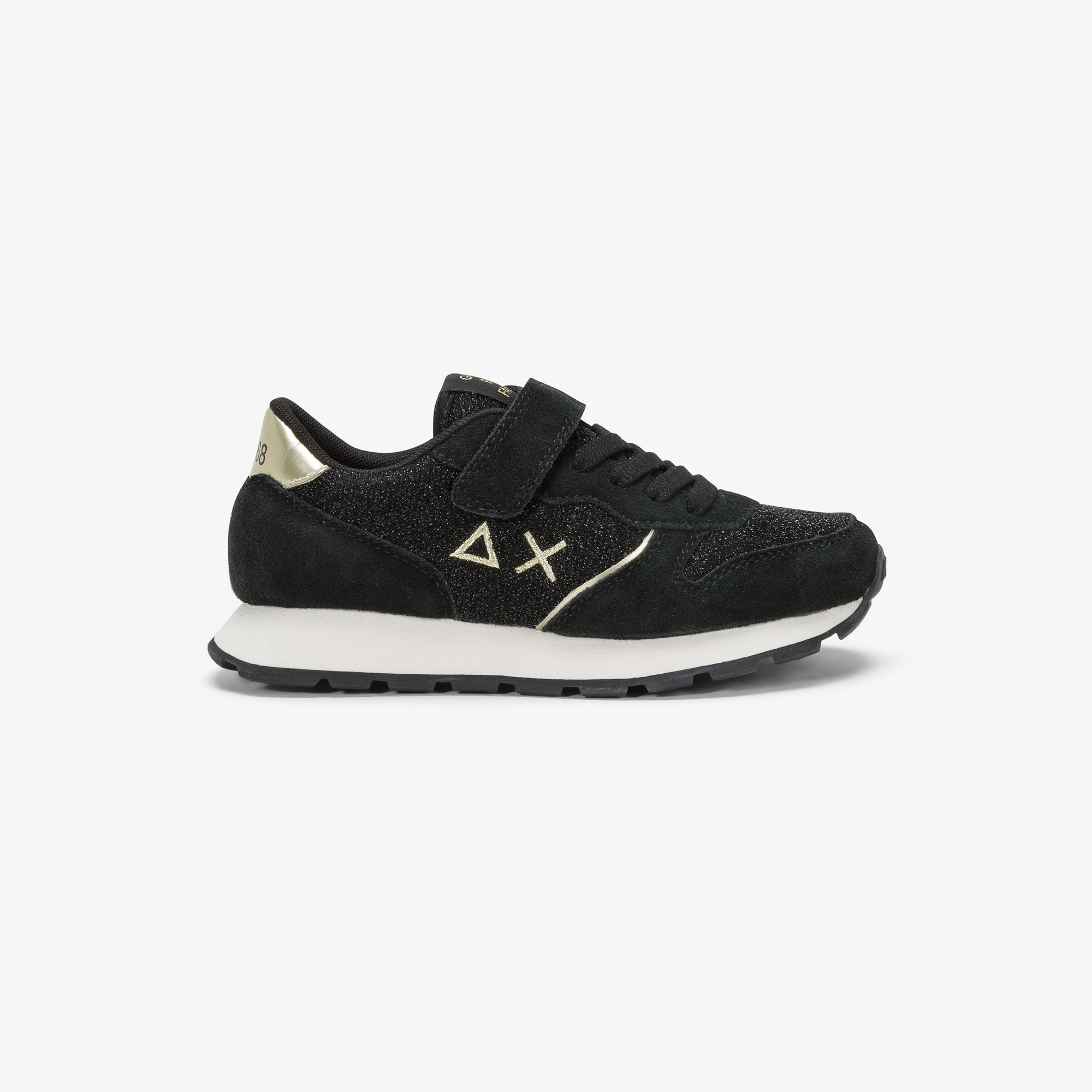 Sneaker Girl's Ally Gitter in suede NERO