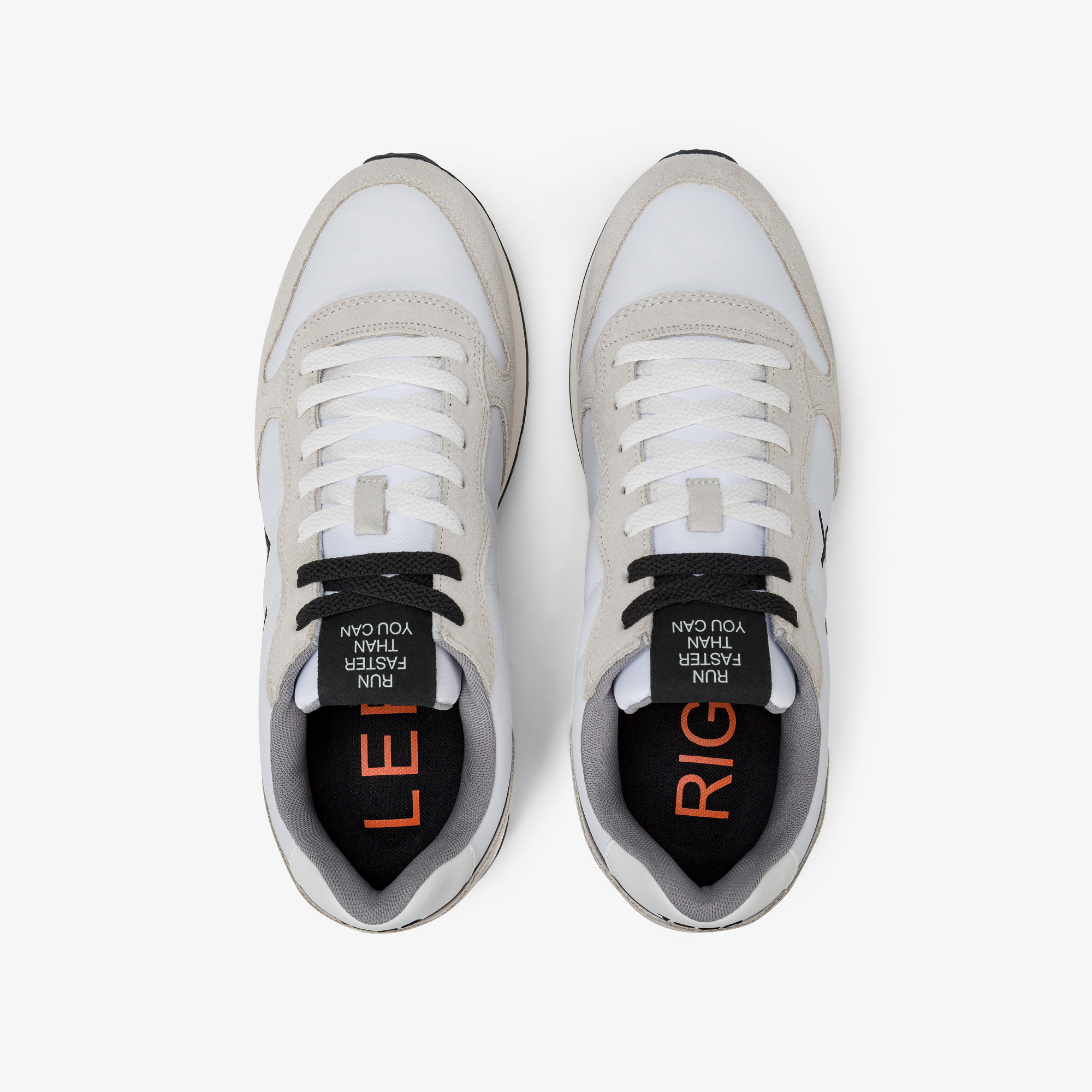 Sneaker Tom in pelle e suede bianco