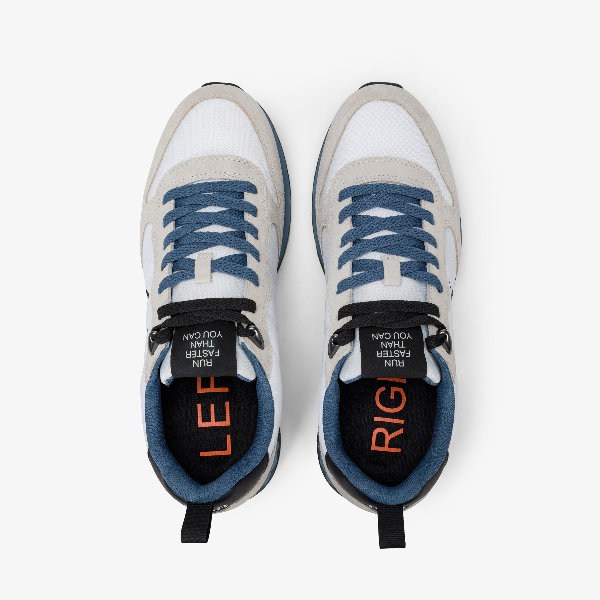 White Tom Snake nylon and suede sneaker