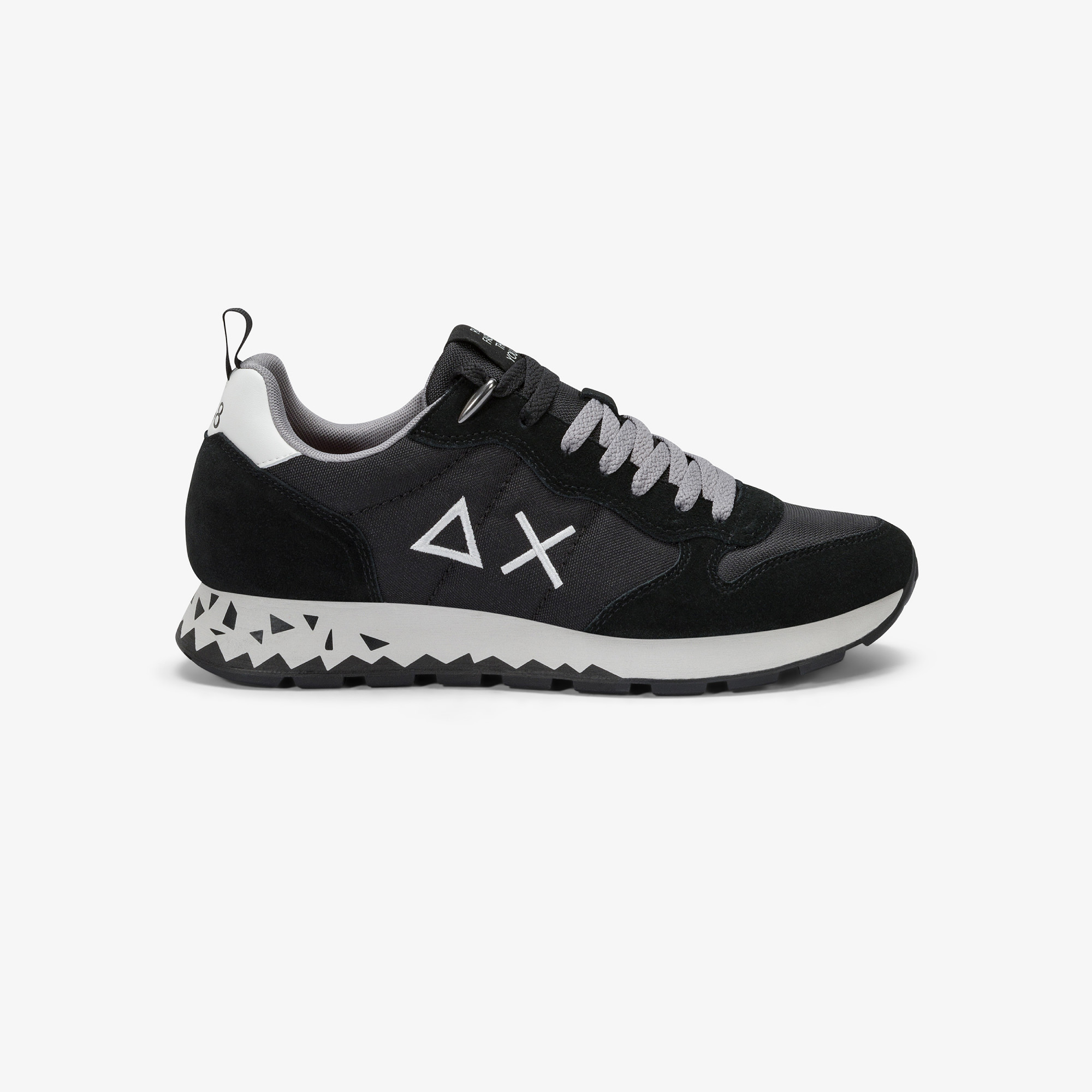 Sneaker Tom Snake in nylon e suede nero