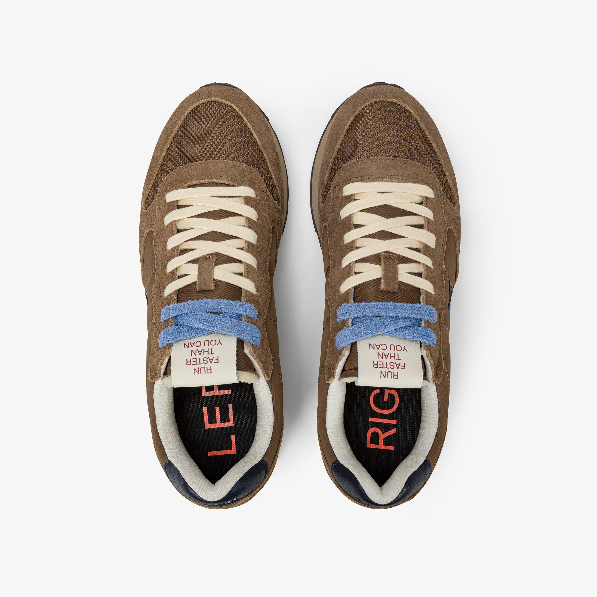 Fox Tom Vintage nylon and suede sneaker