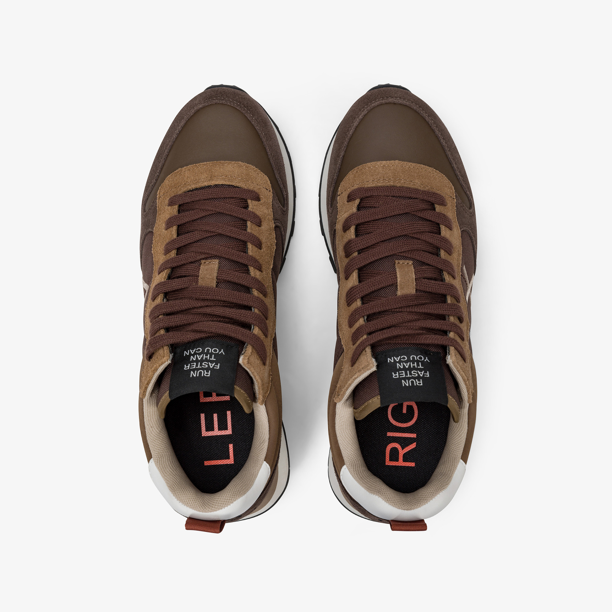 Sneaker Tom 2.0 Solid in nylon e suede marrone