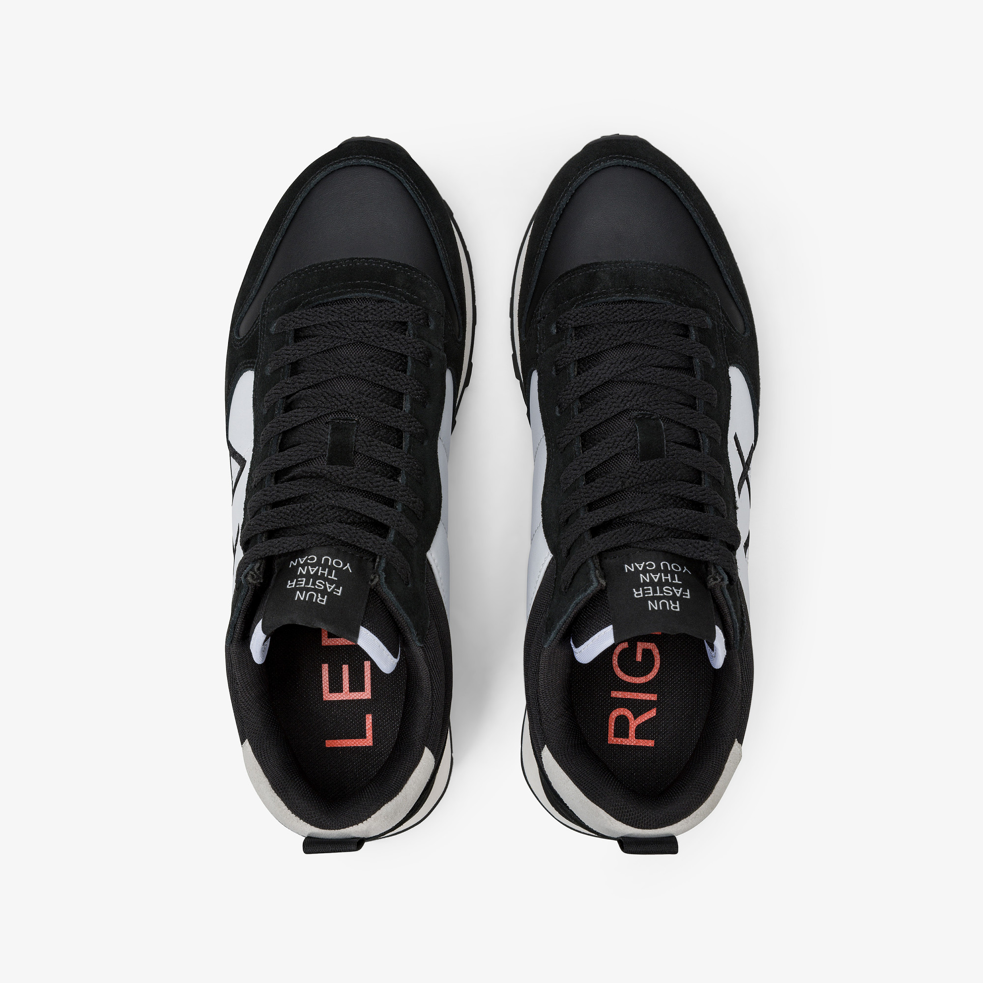 Sneaker Tom 2.0 Color in PU e suede nero