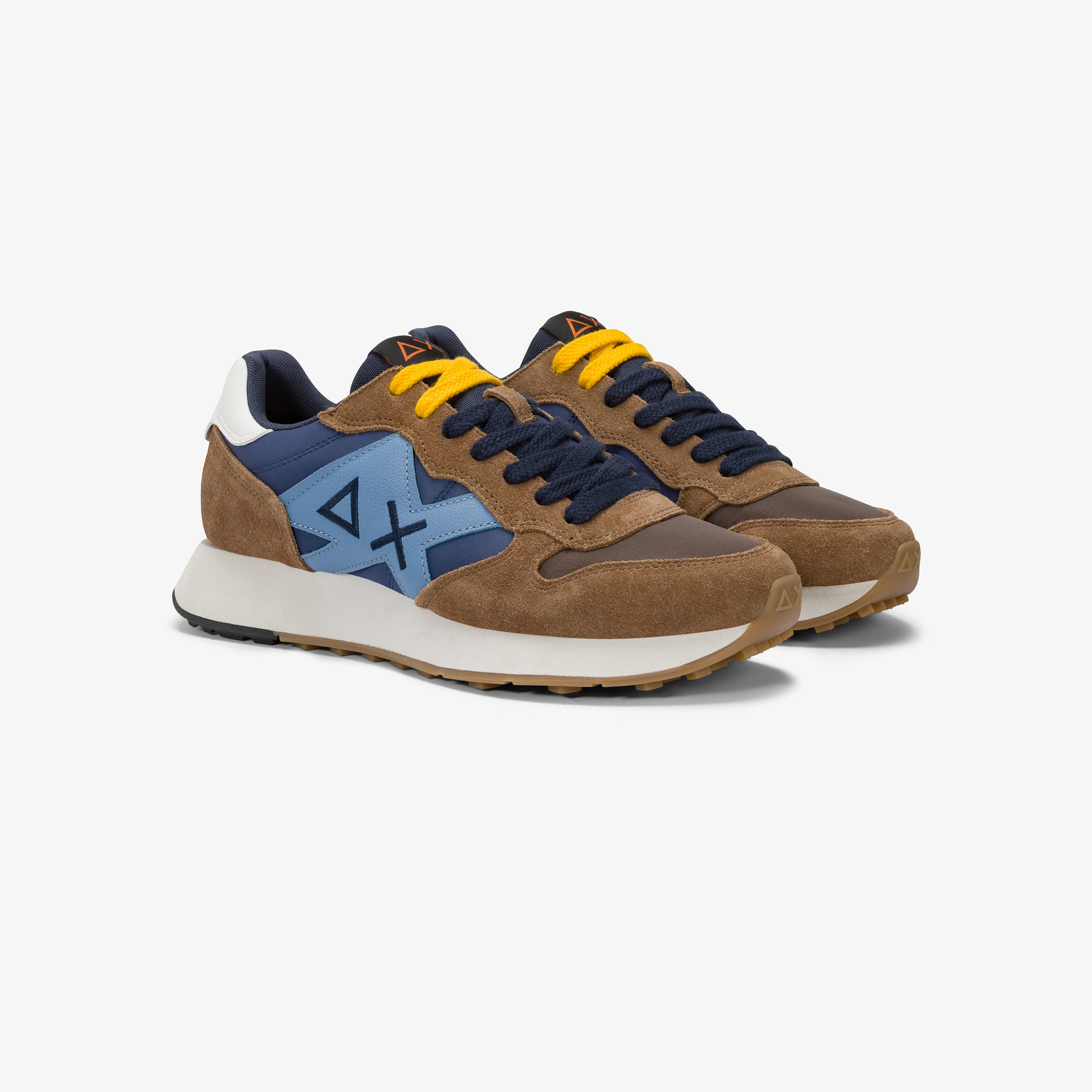 Fox Jaki Bicolor nylon and suede sneaker