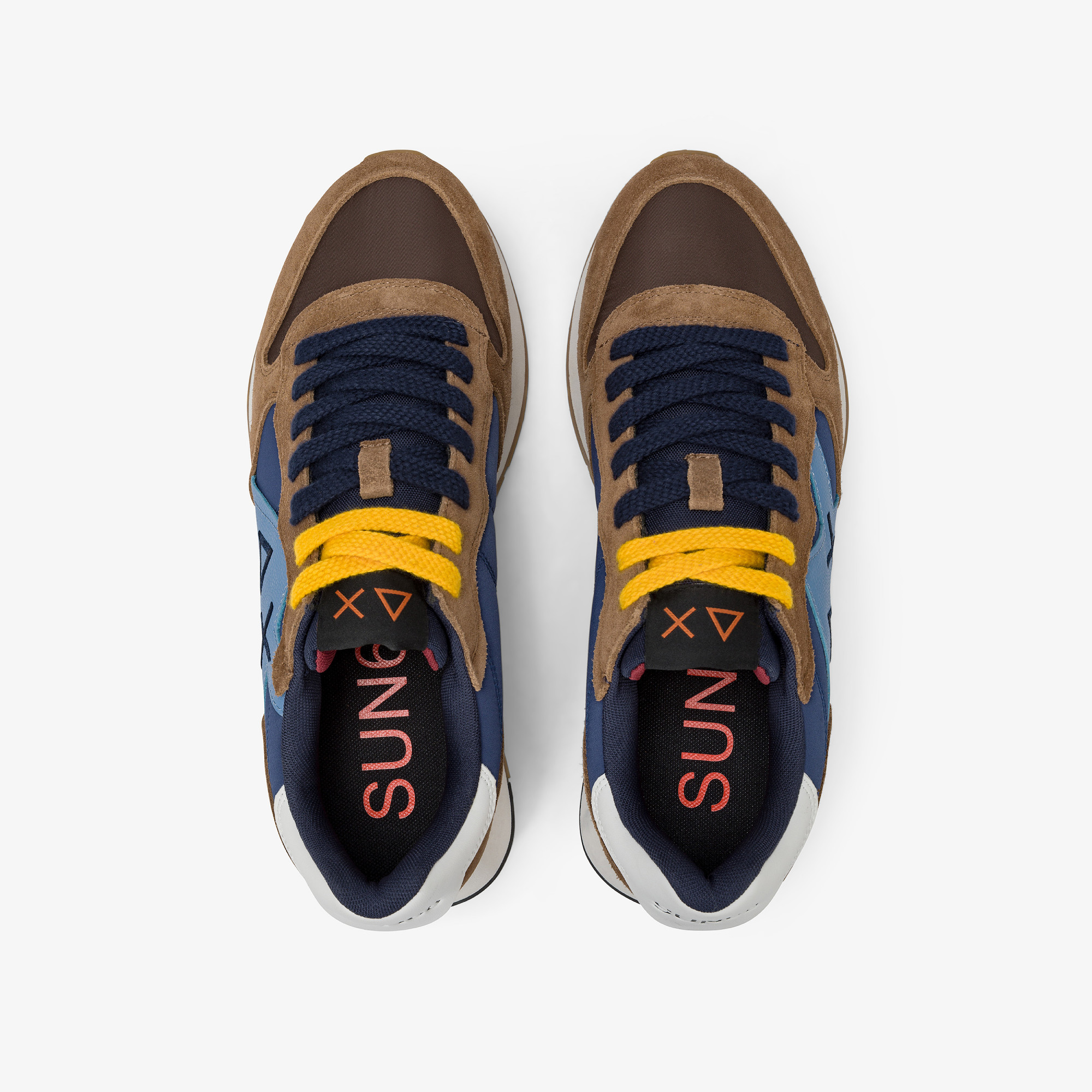 Fox Jaki Bicolor nylon and suede sneaker