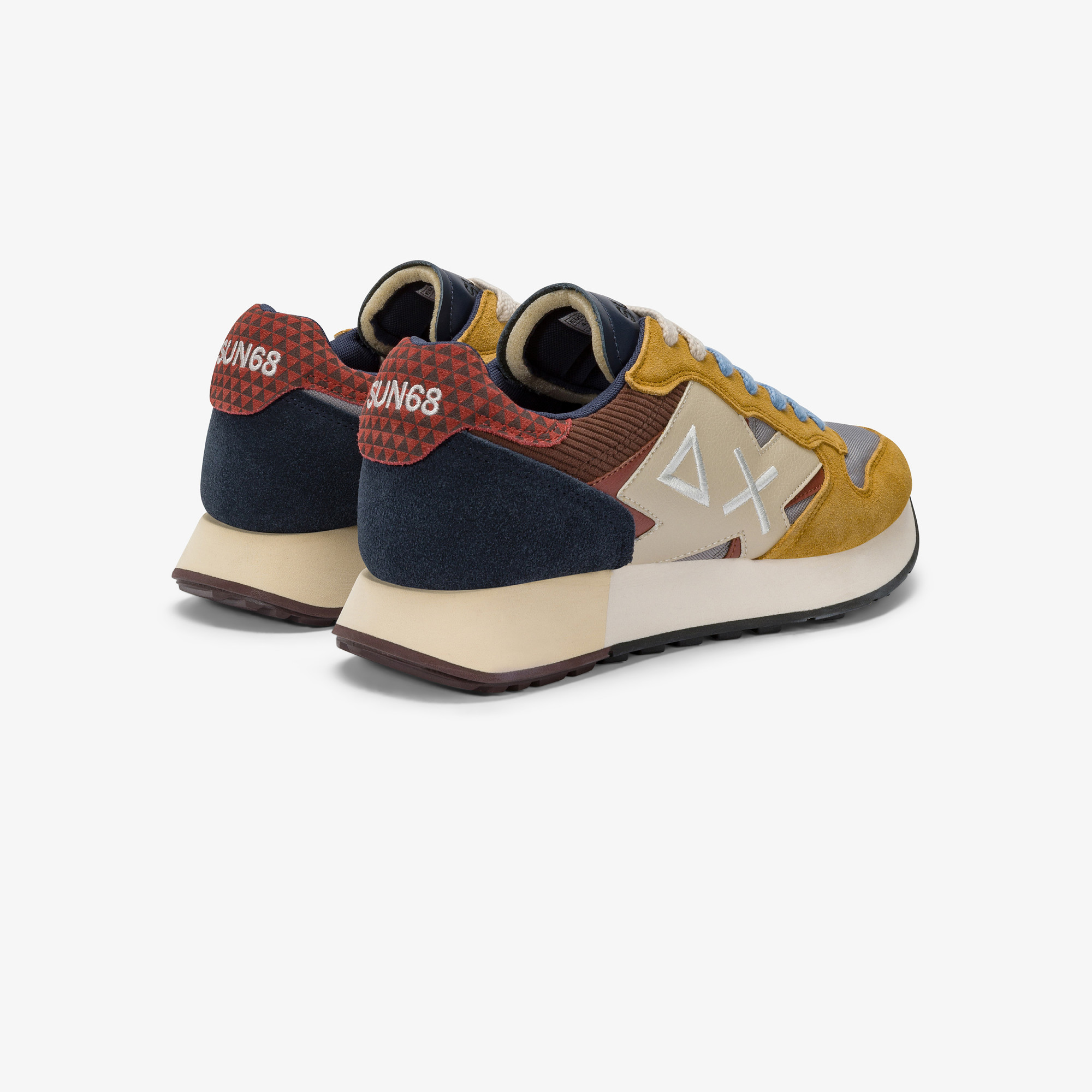Medium grey Jaki Winter nylon and suede sneaker