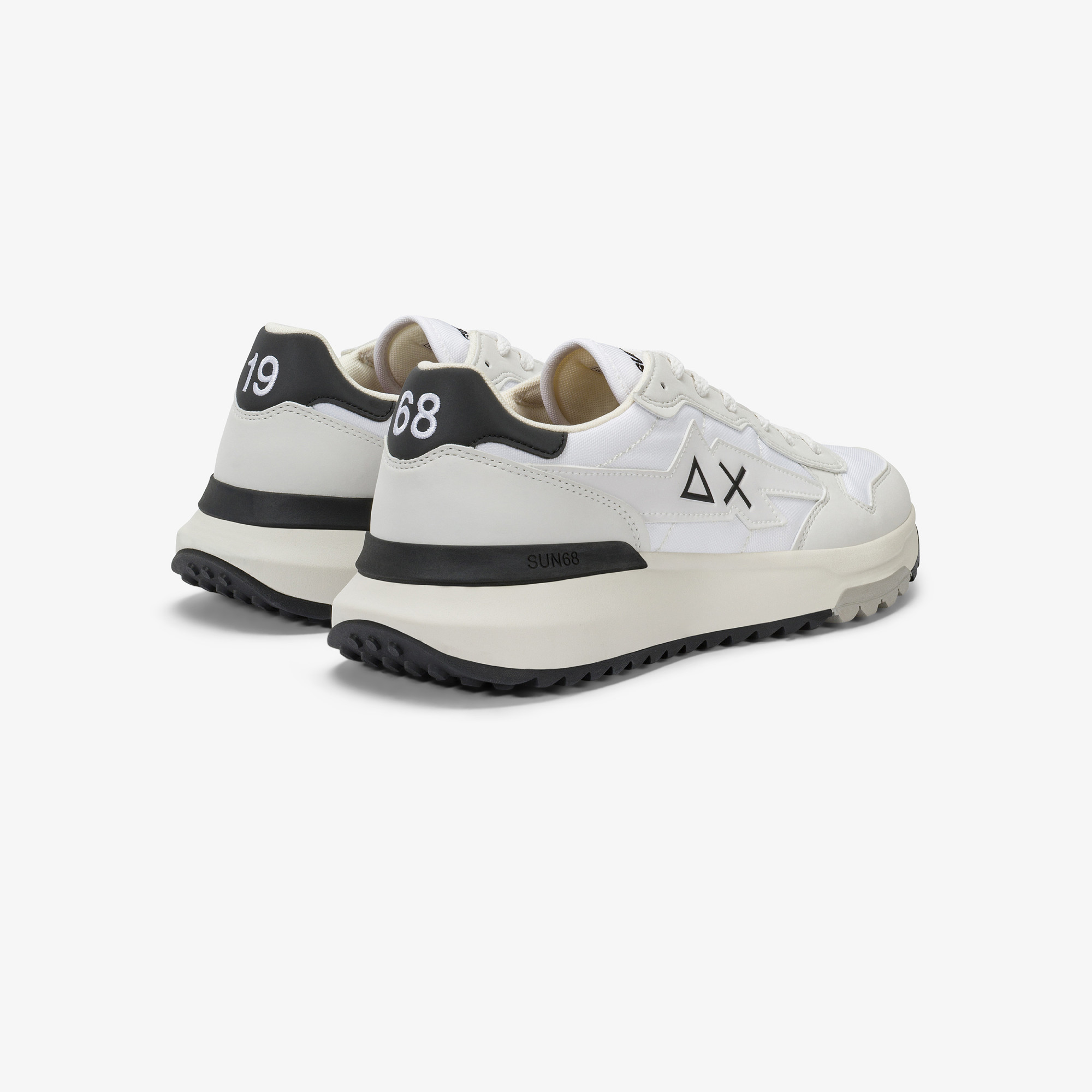 White Niki 2.0 Solid nylon and pu sneaker