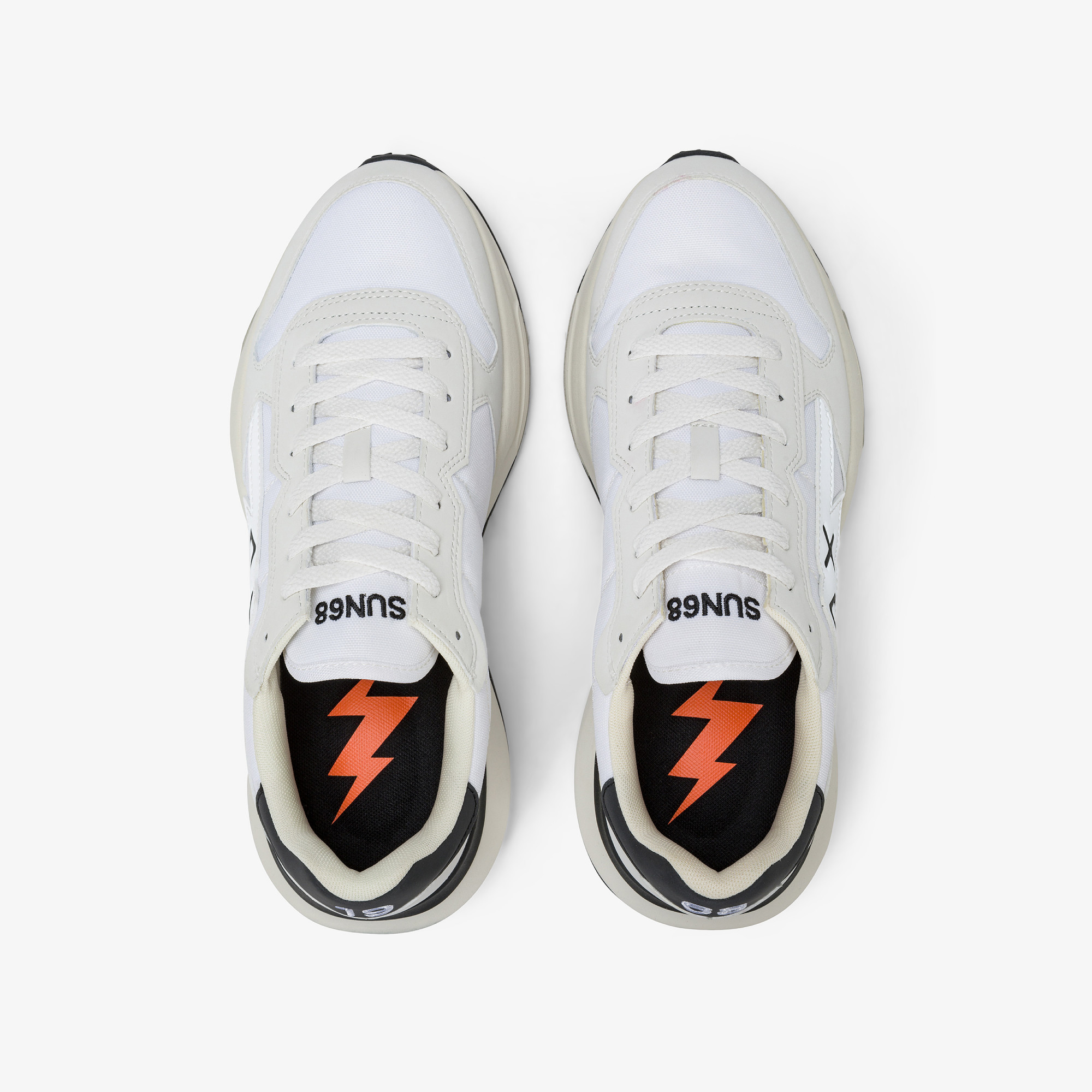 White Niki 2.0 Solid nylon and pu sneaker