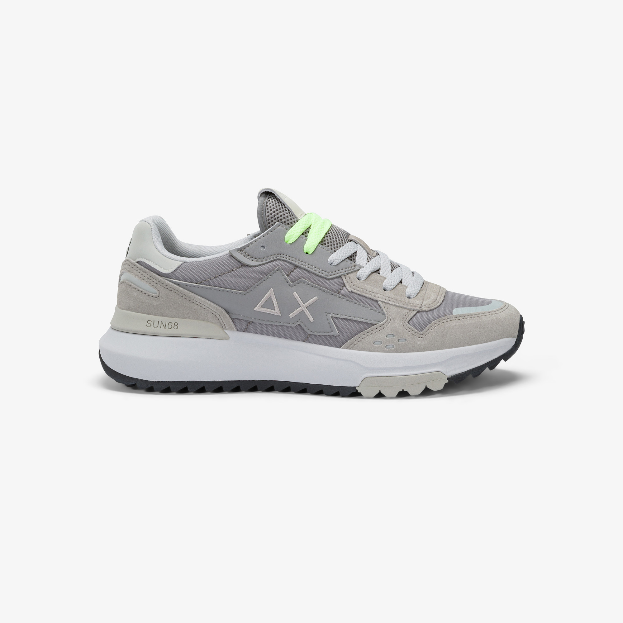Sneaker Niki 2.0 Sporty in nylon e suede grigio chiaro