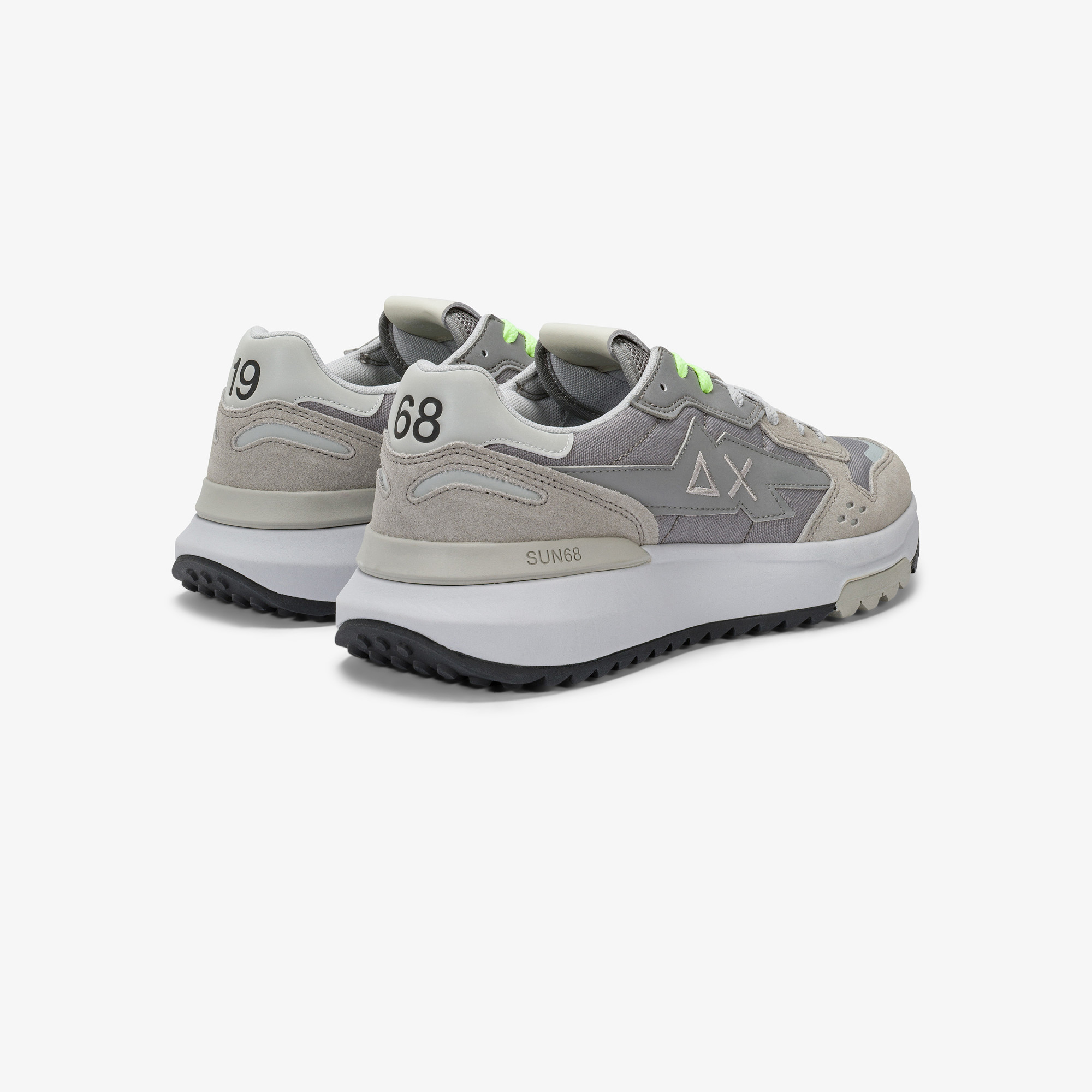 Sneaker Niki 2.0 Sporty in nylon e suede grigio chiaro