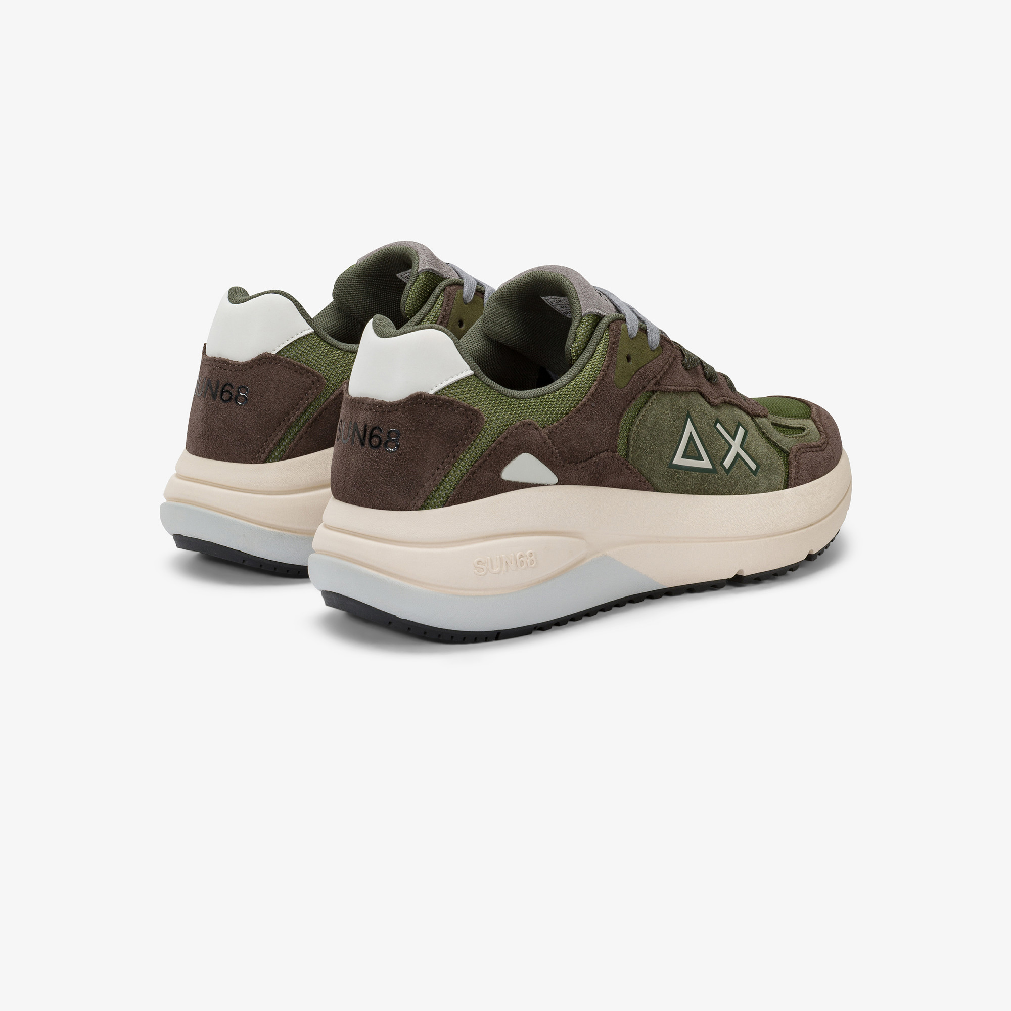 Sneaker Jupiter Suede con logo marrone