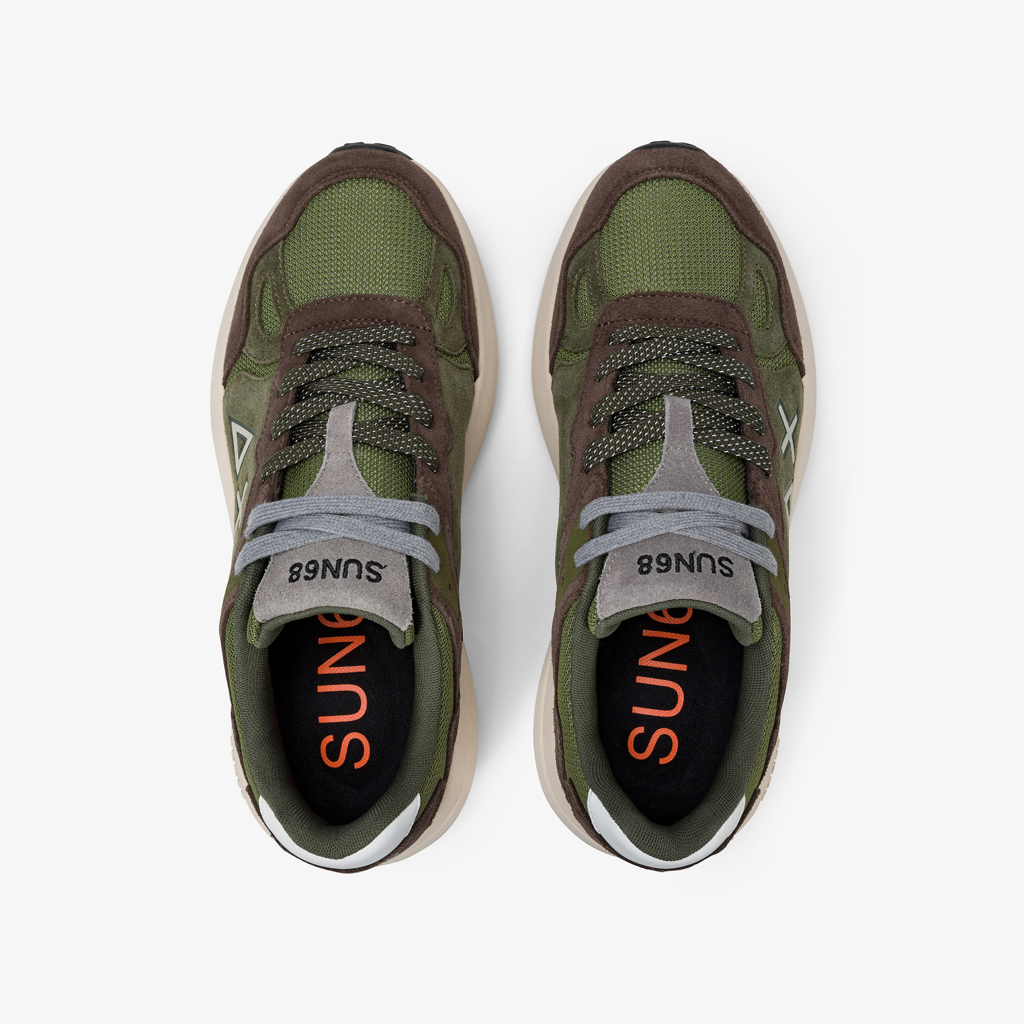 Sneaker Jupiter Suede con logo marrone