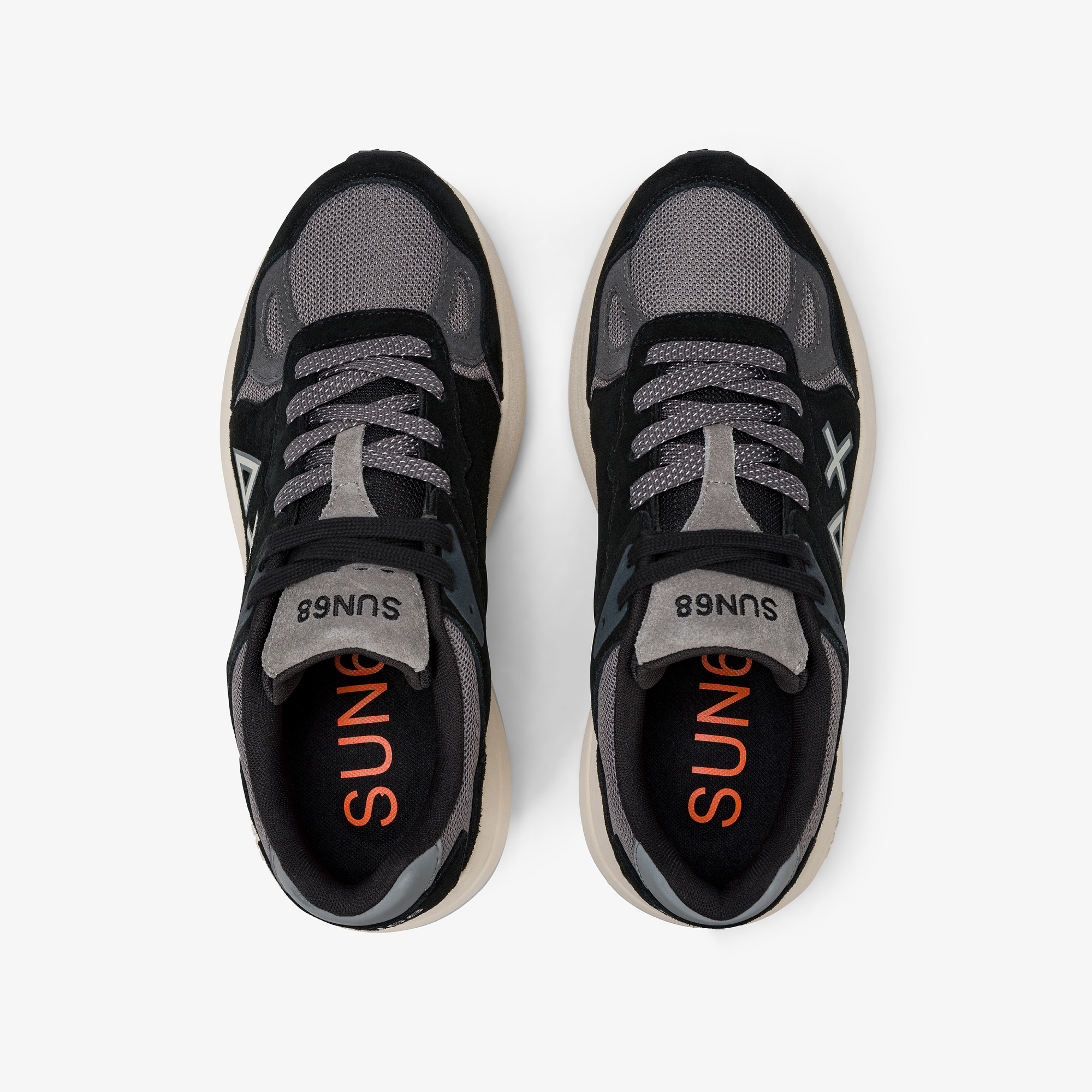 Black Jupiter Suede sneaker with logo