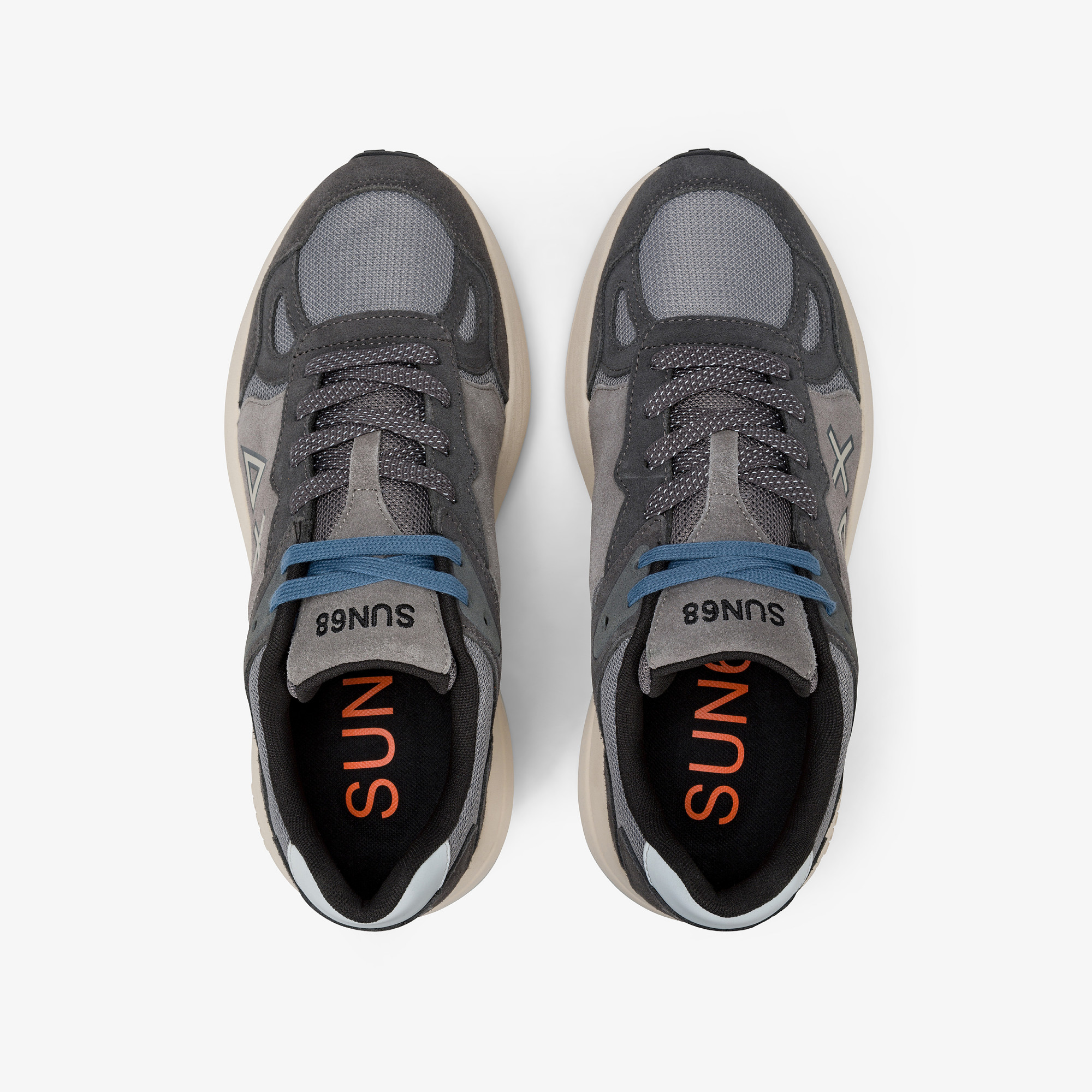 Medium grey Jupiter Suede sneaker with logo