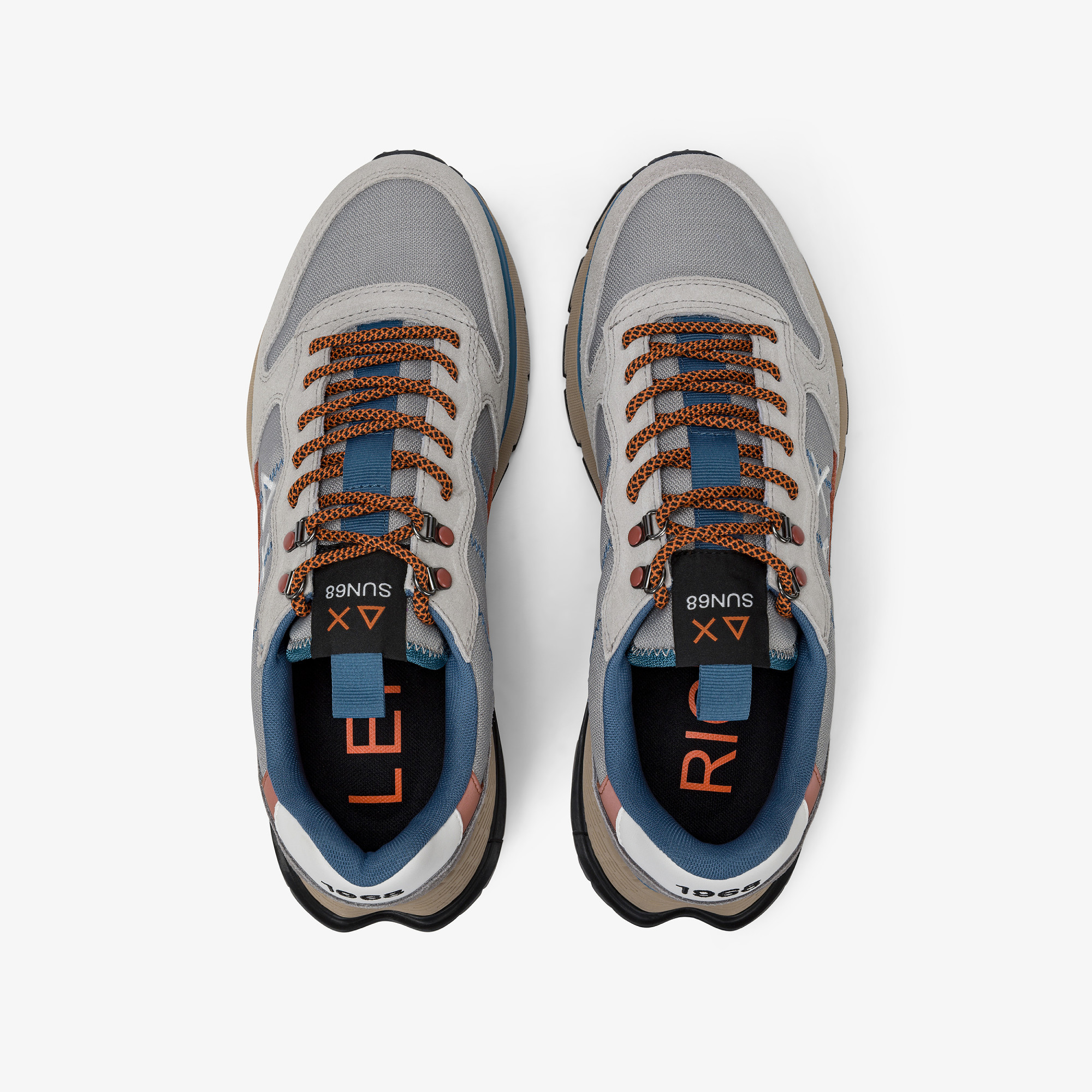 Sneaker Fire & Camping in cordura e suede grigio chiaro