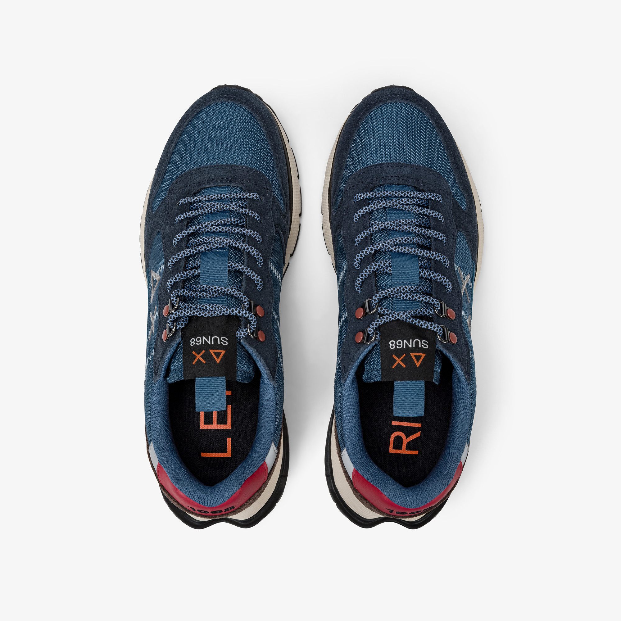 Sneaker Fire & Camping in cordura e suede navy blue