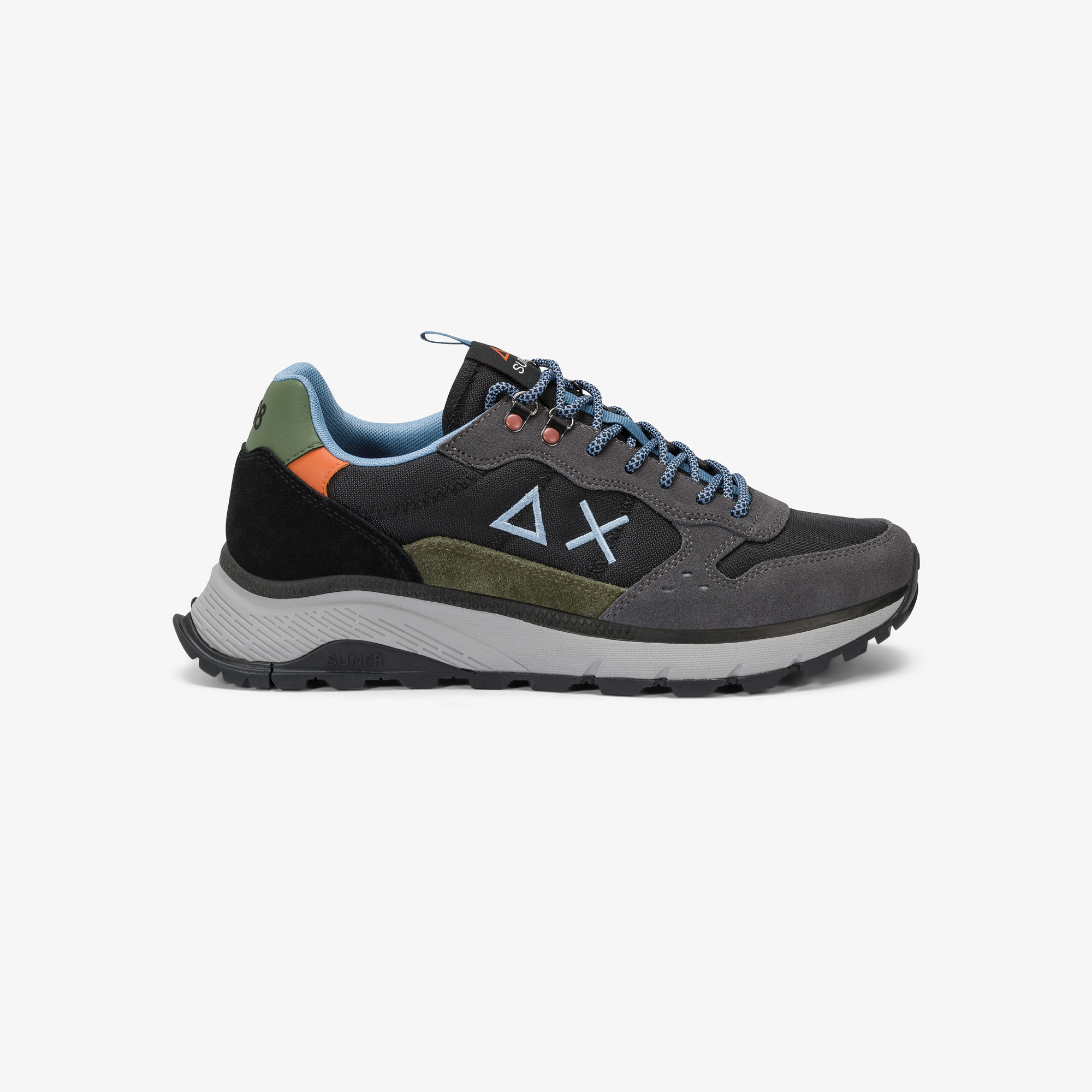 Sneaker Fire & Camping in cordura e suede nero