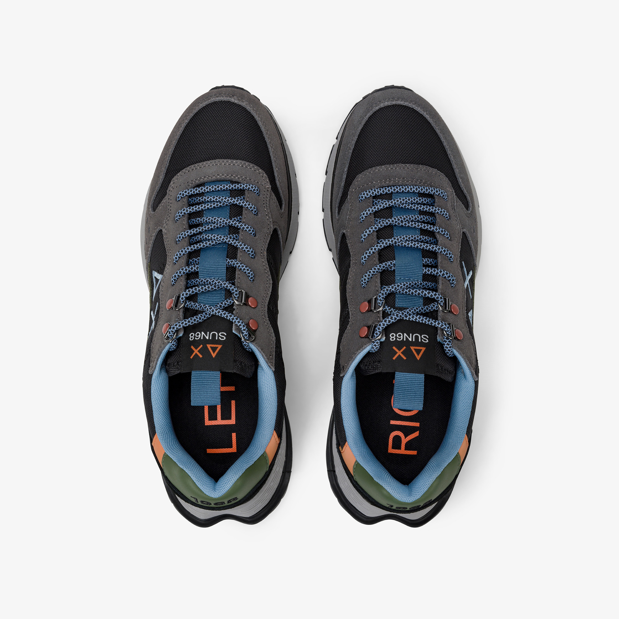 Sneaker Fire & Camping in cordura e suede nero