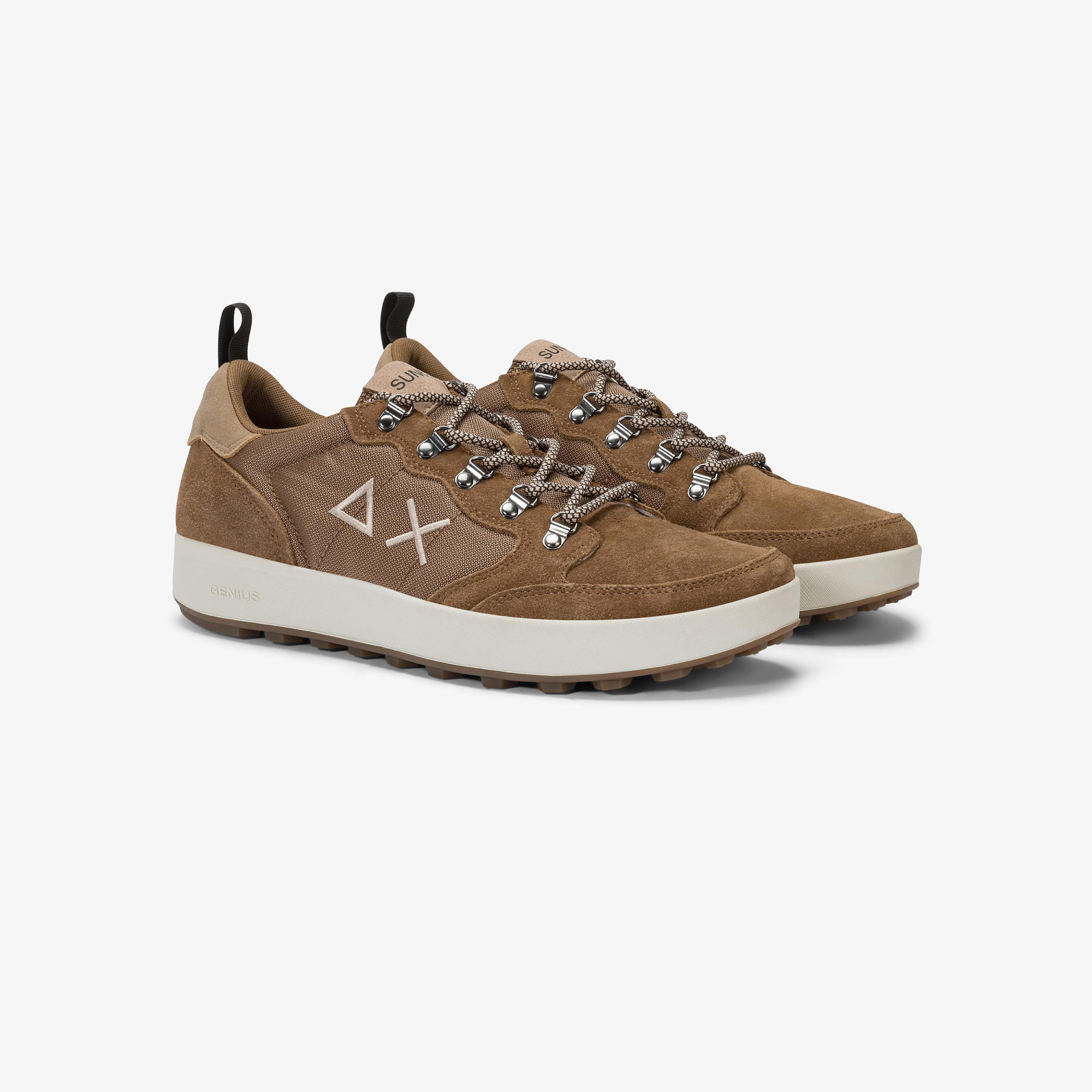Fox Genius Solid nylon and suede sneaker