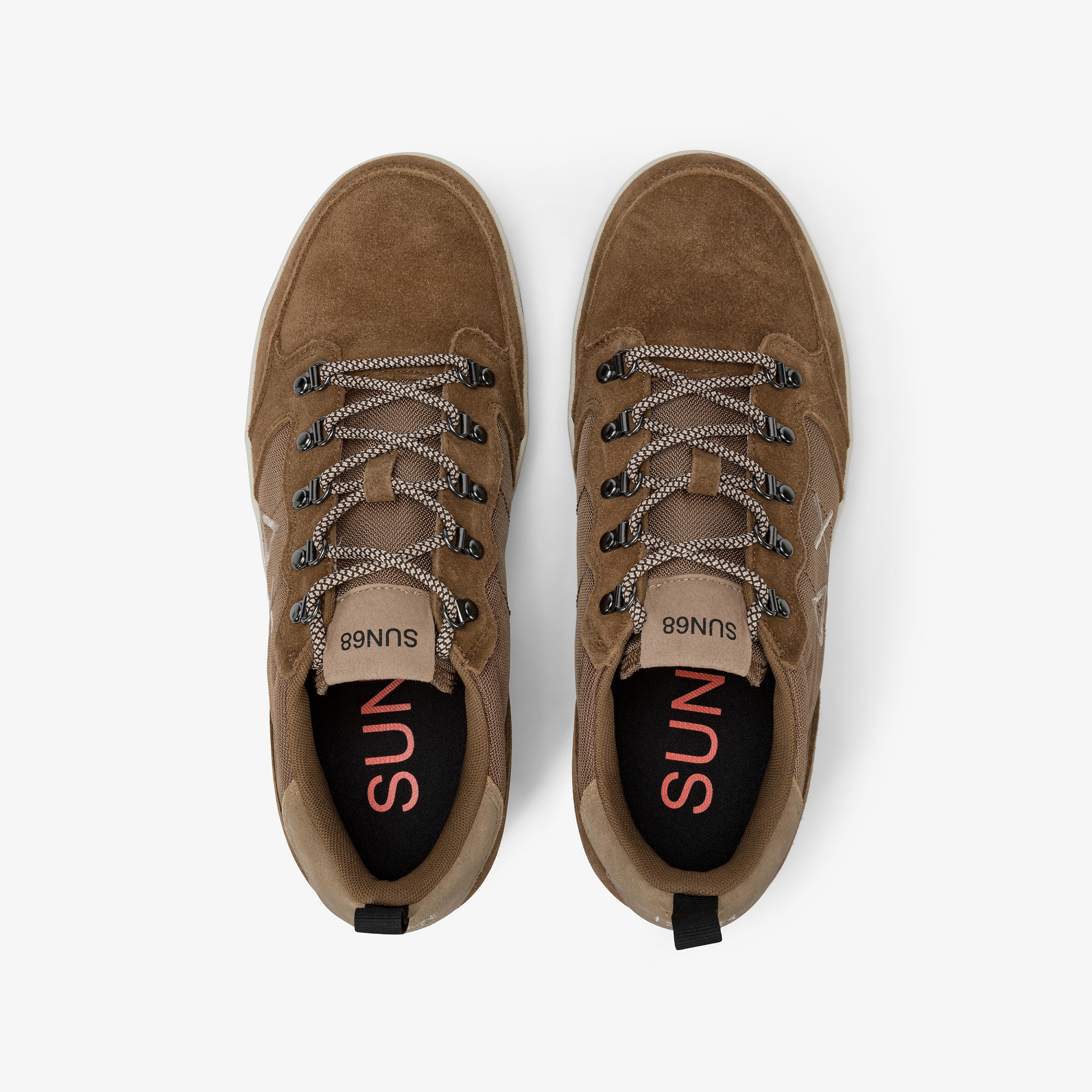 Fox Genius Solid nylon and suede sneaker