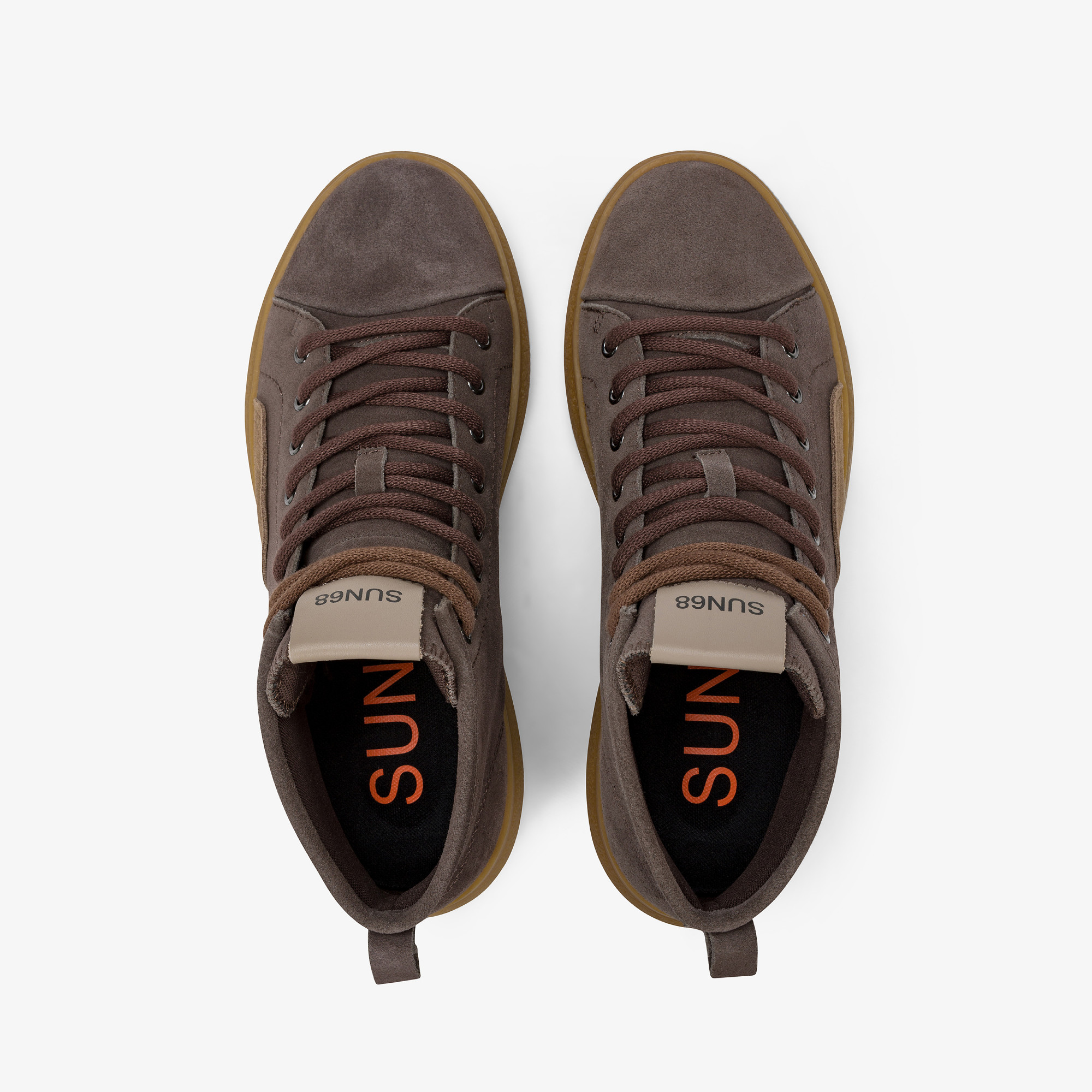 Sneaker Luis Mid in suede marrone