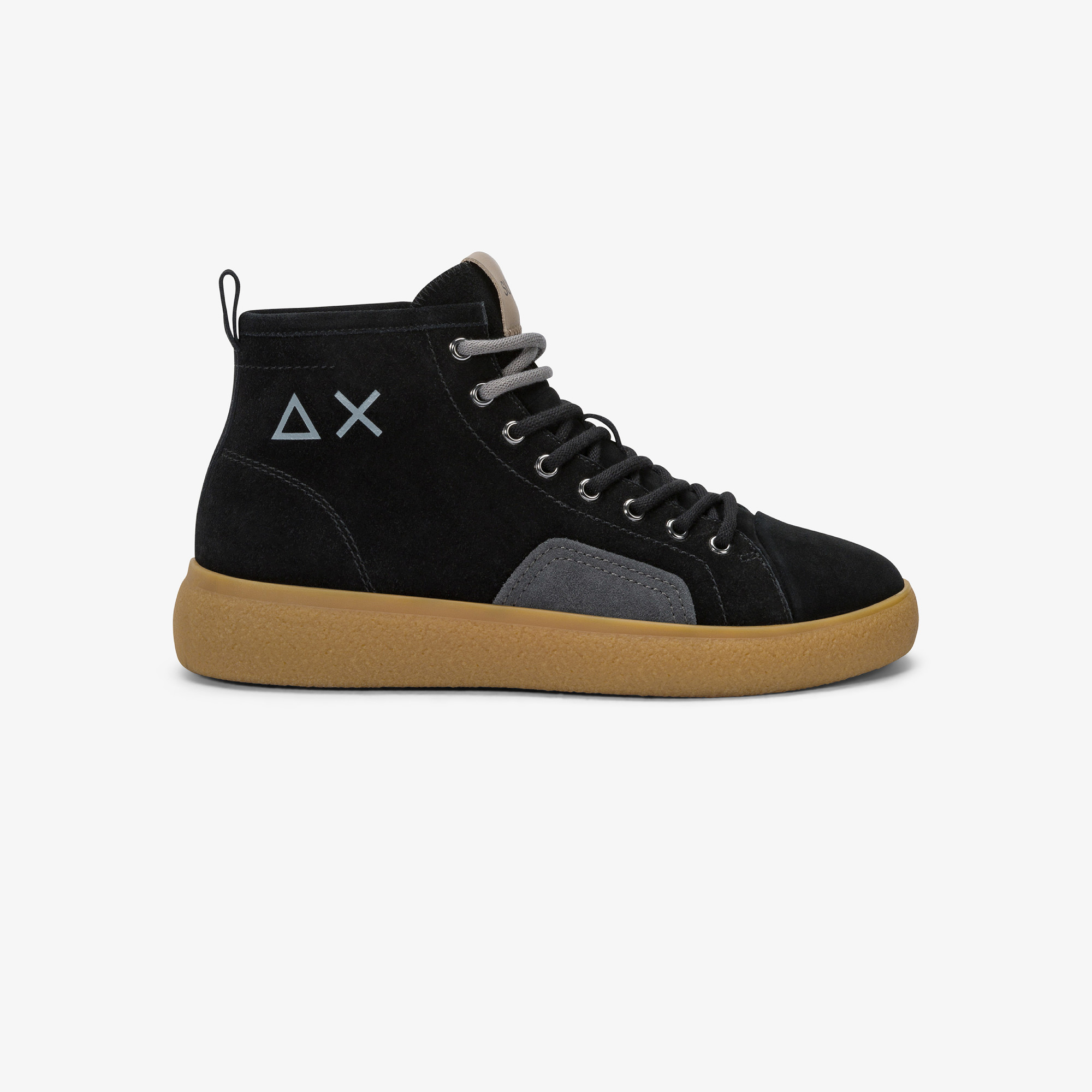 Sneaker Luis Mid in suede nero