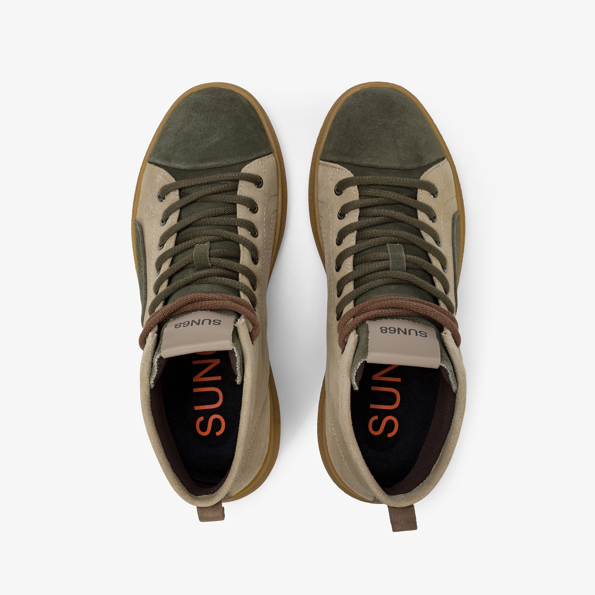 Sneaker Luis Mid in suede beige