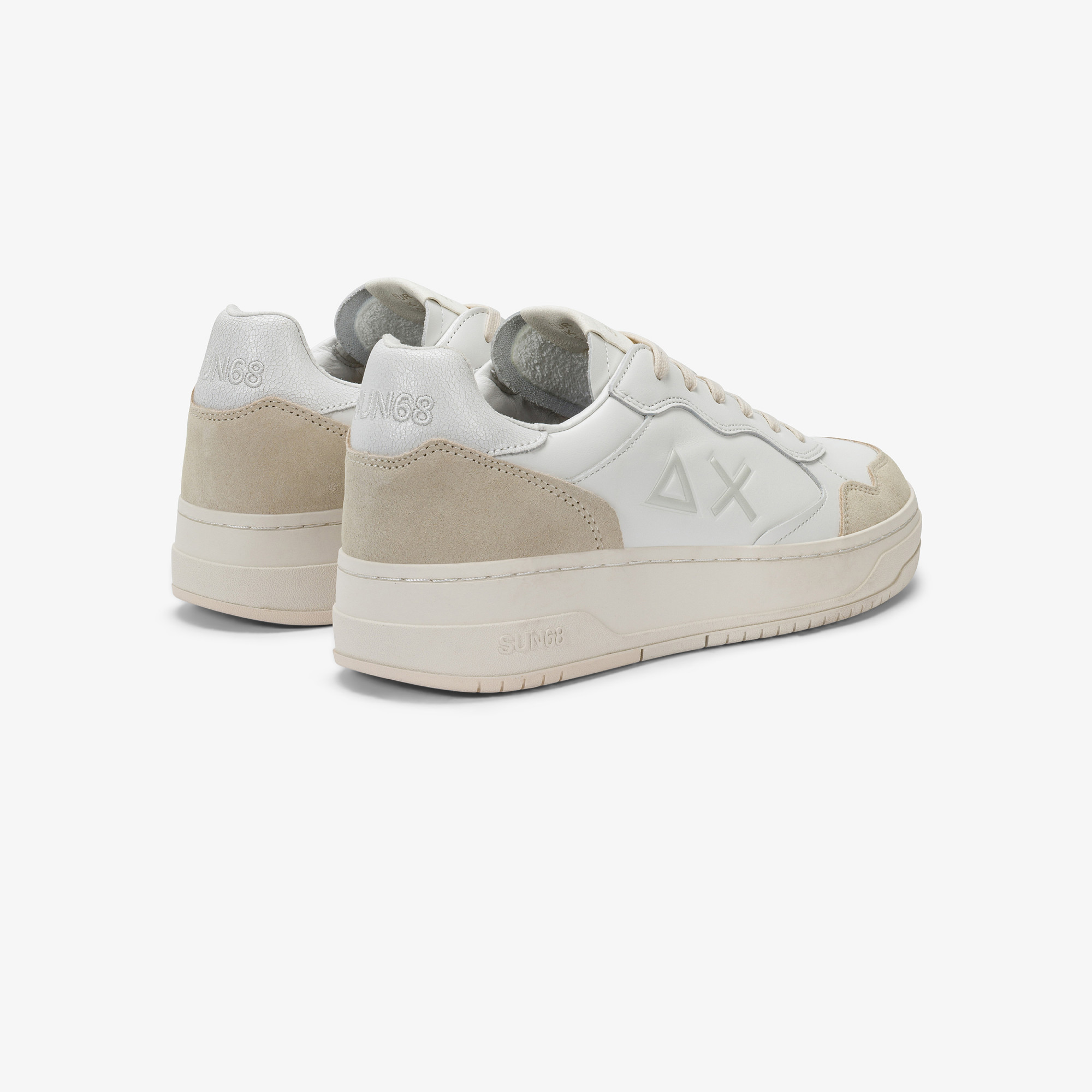 Sneaker Big Basket in pelle bianco