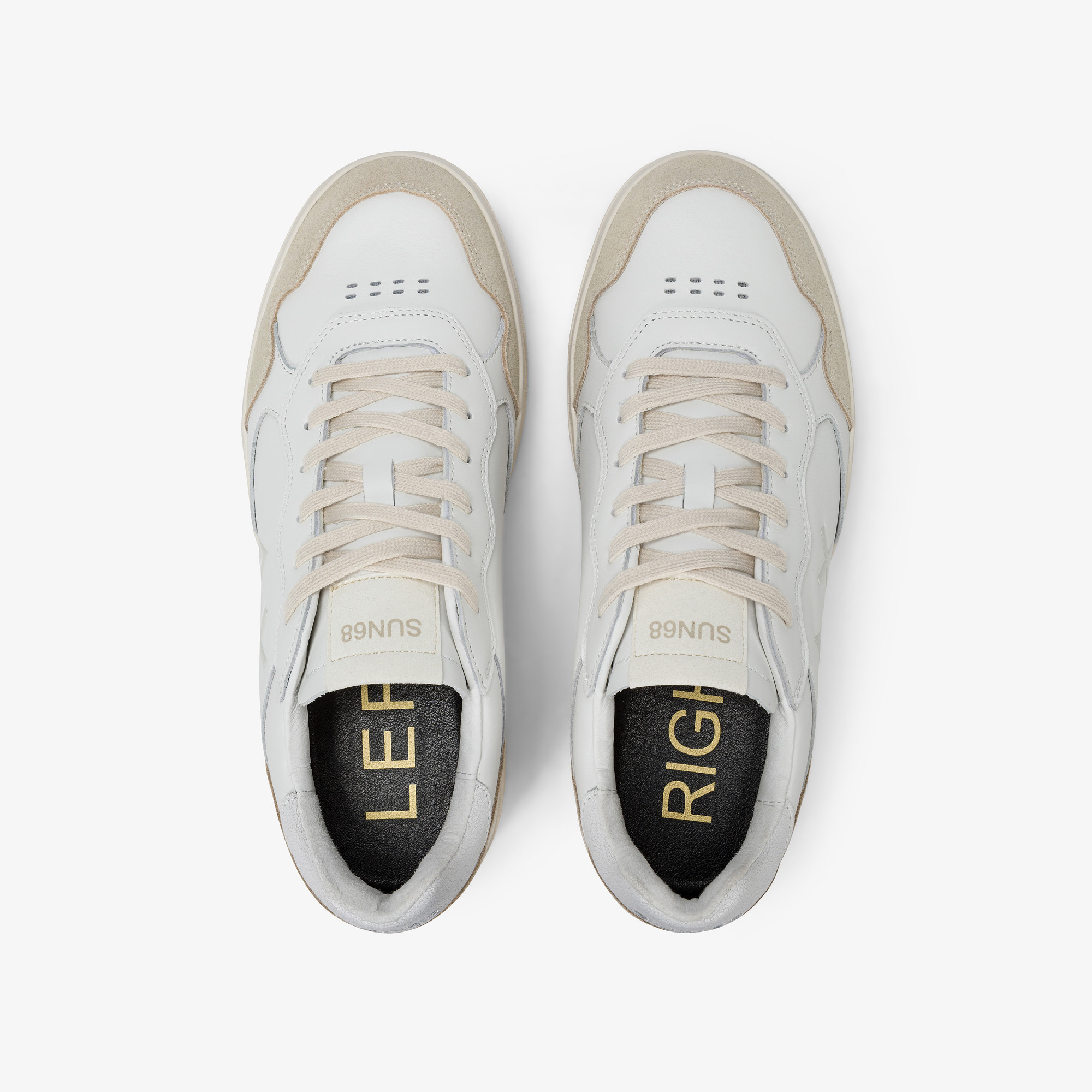 Sneaker Big Basket in pelle bianco