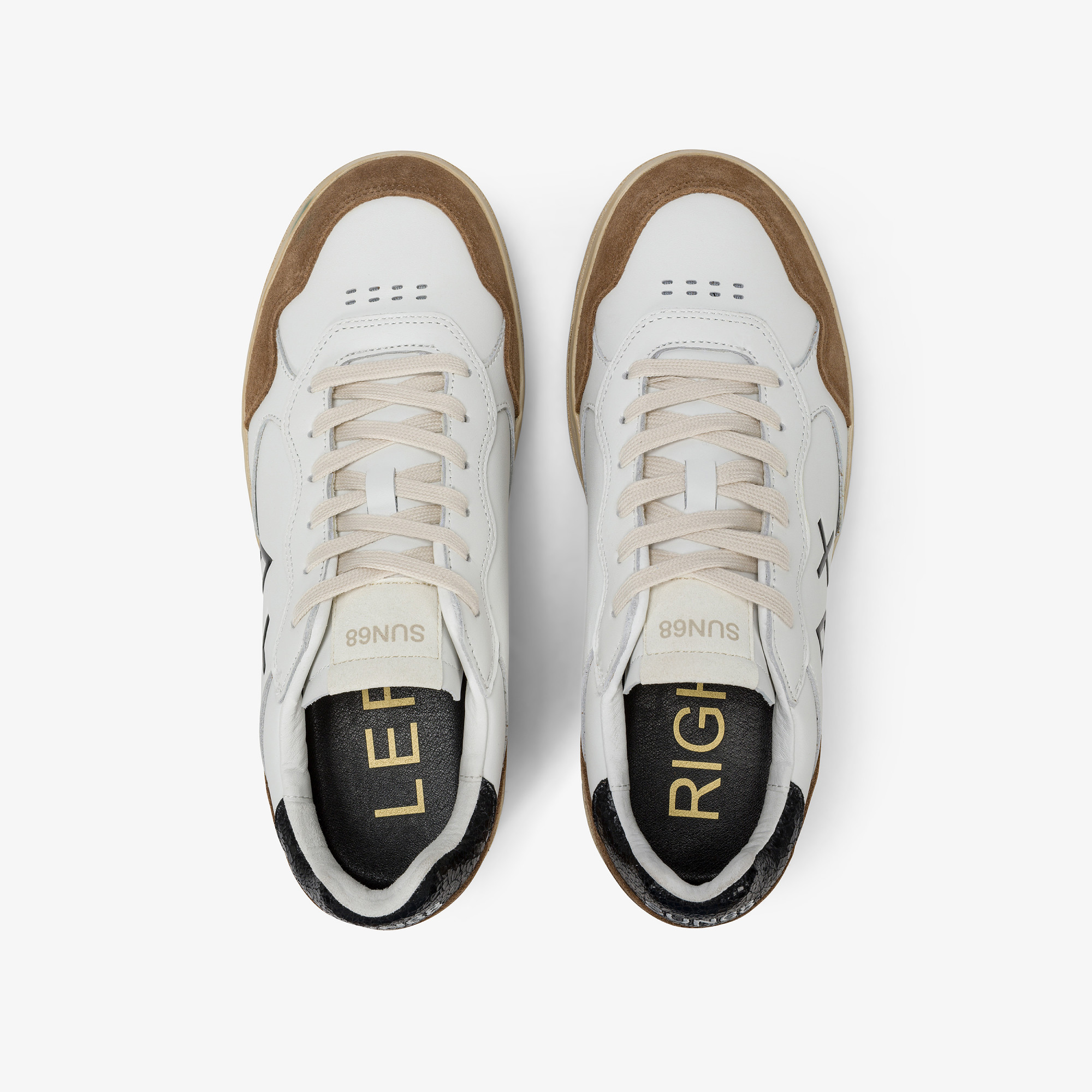 Sneaker Big Basket in pelle volpe