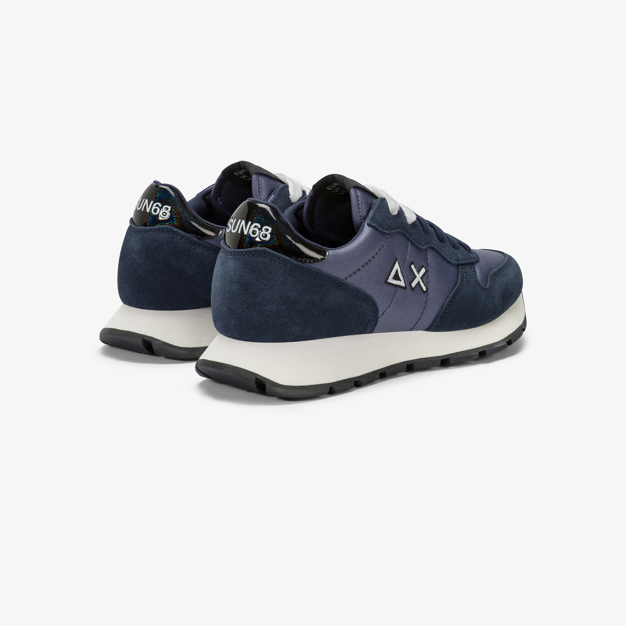 Sneaker Ally Bright in nylon e suede navy blue