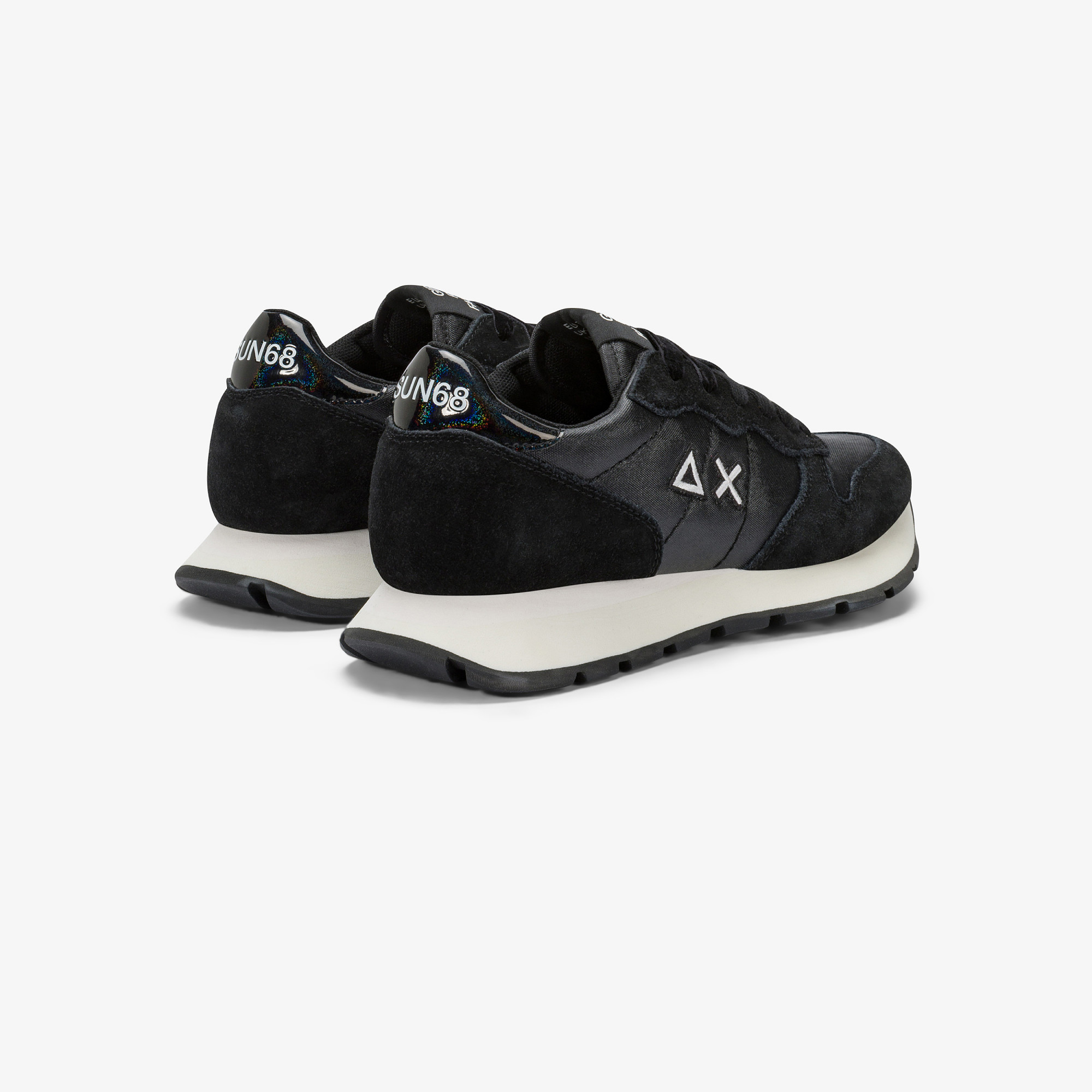 Sneaker Ally Bright in nylon e suede nero