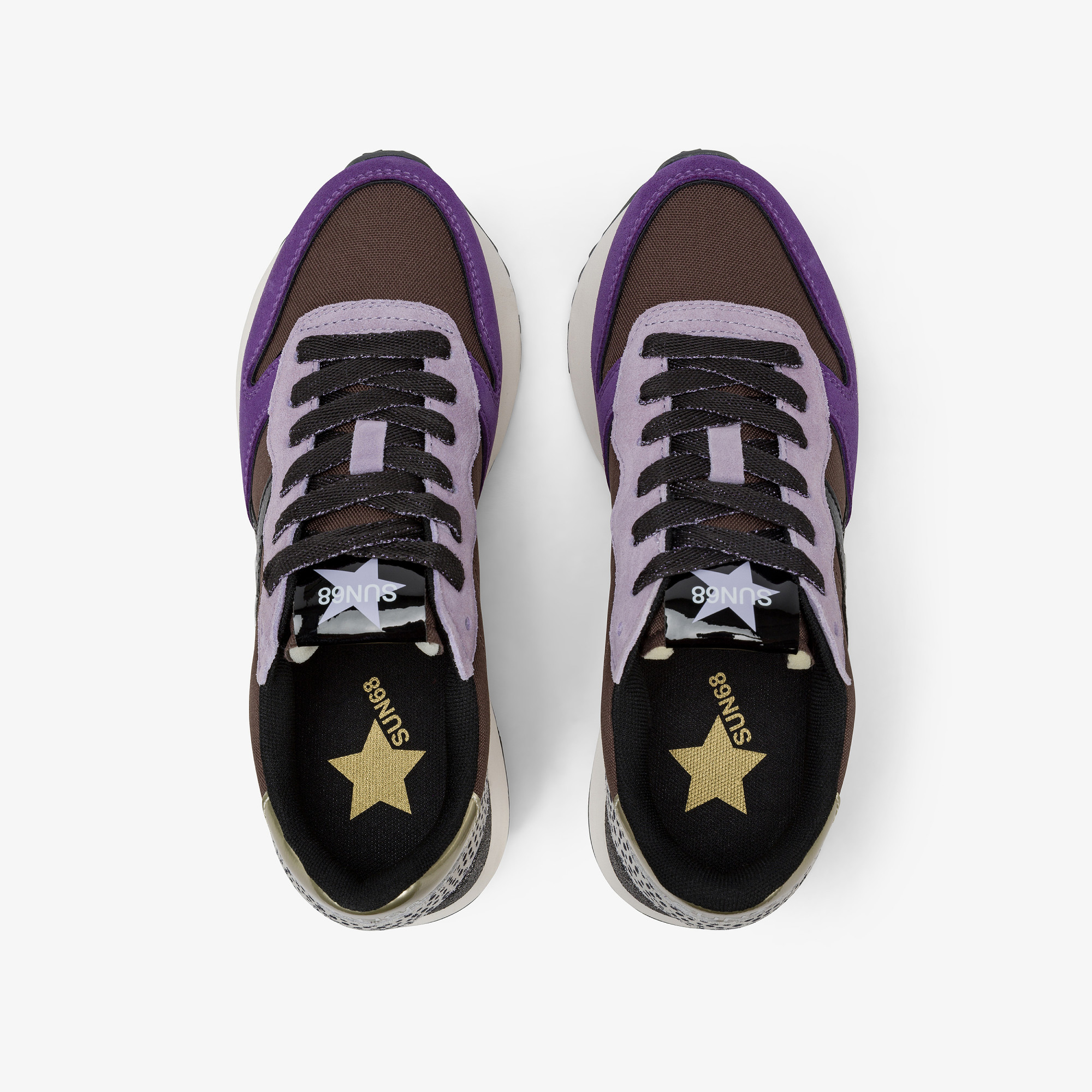 Sneaker Big Stargirl in nylon e suede viola