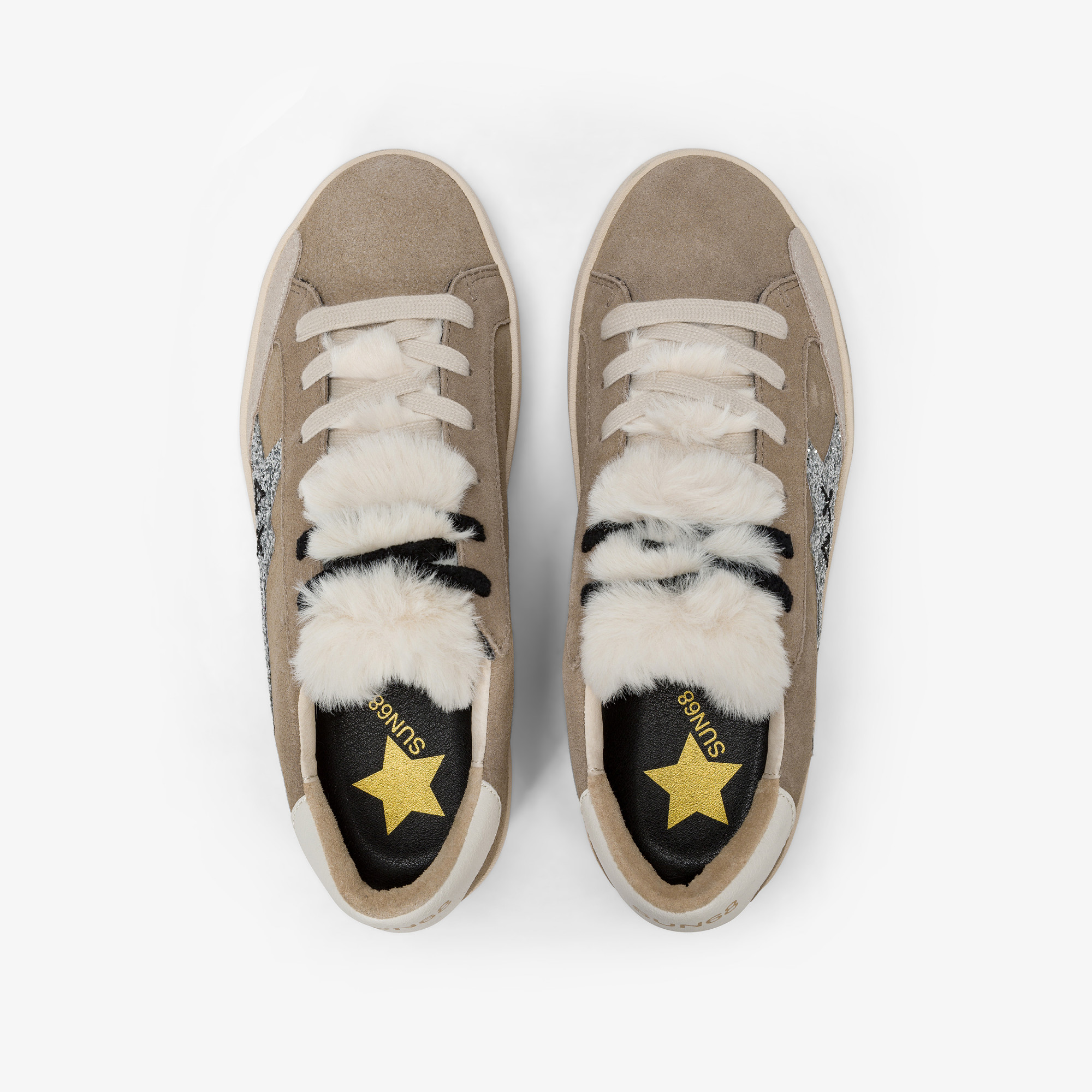 Dark beige Katy Winter suede sneaker