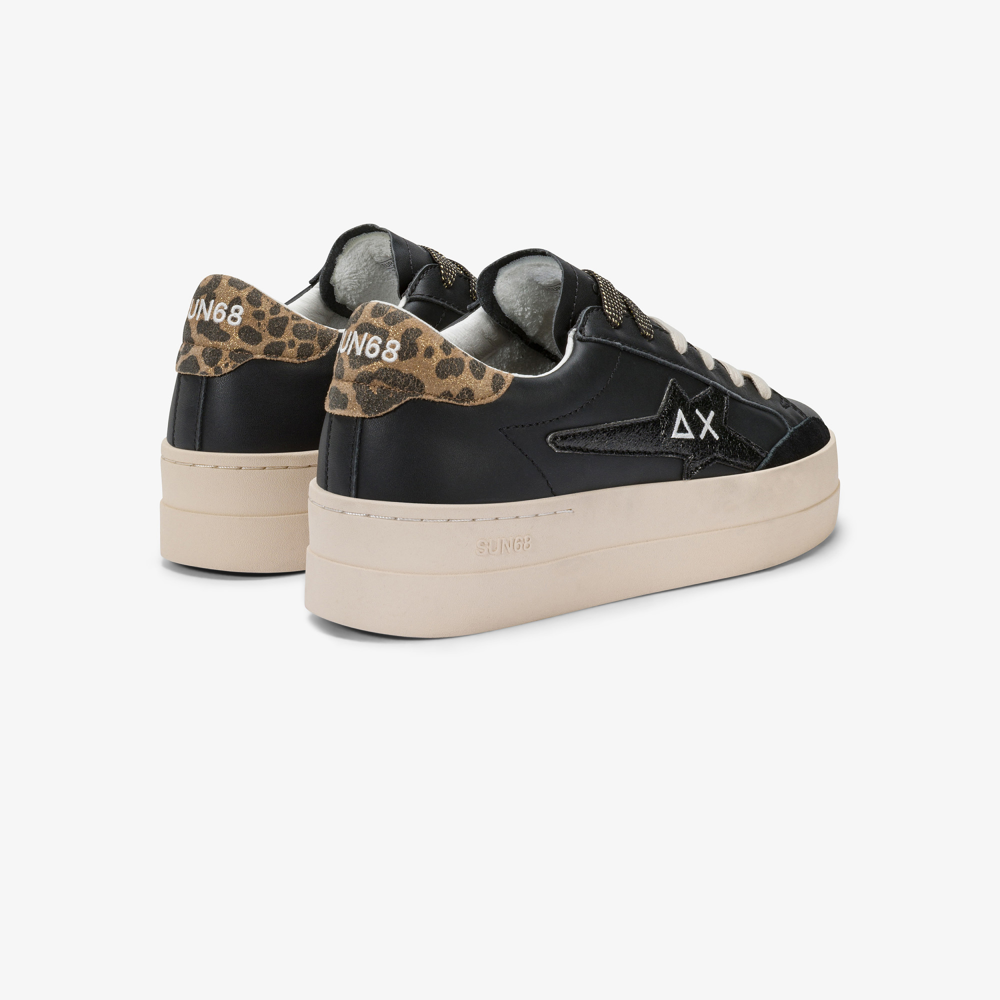 Black Big Katy leather sneaker