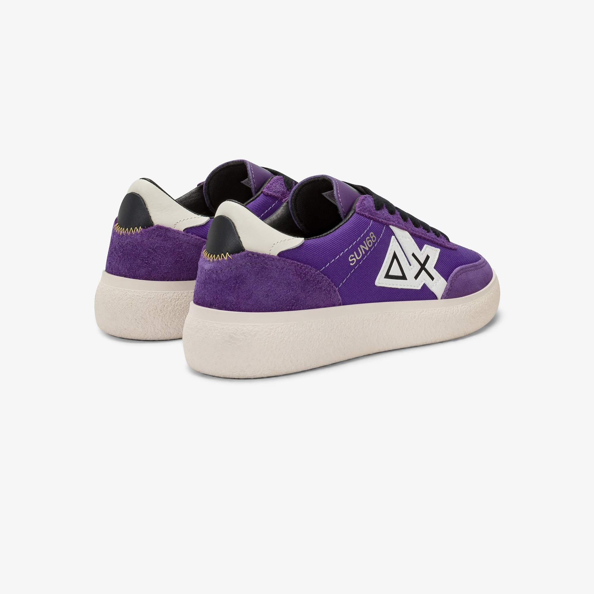 Violet Sally nylon and suede sneaker