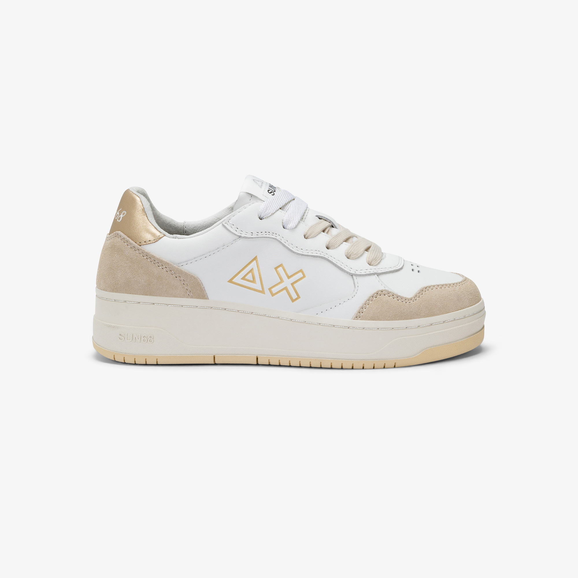 Gold Basket Love Lady leather sneaker